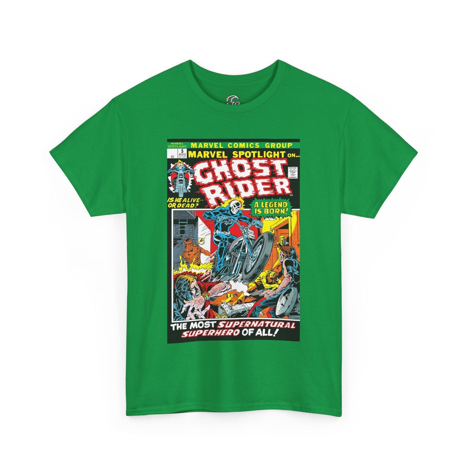 Marvel Spotlight Ghost Rider Comic Book T-Shirt, Ghost Rider Superhero Shirt