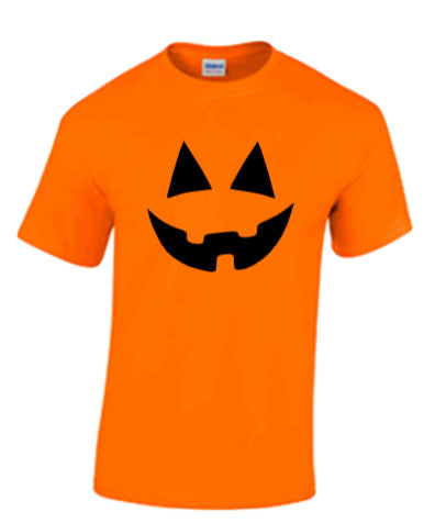 Jack O'Lantern Halloween Shirt Funny T-Shirt Spooky Pumpkin Face Tee Scary D5