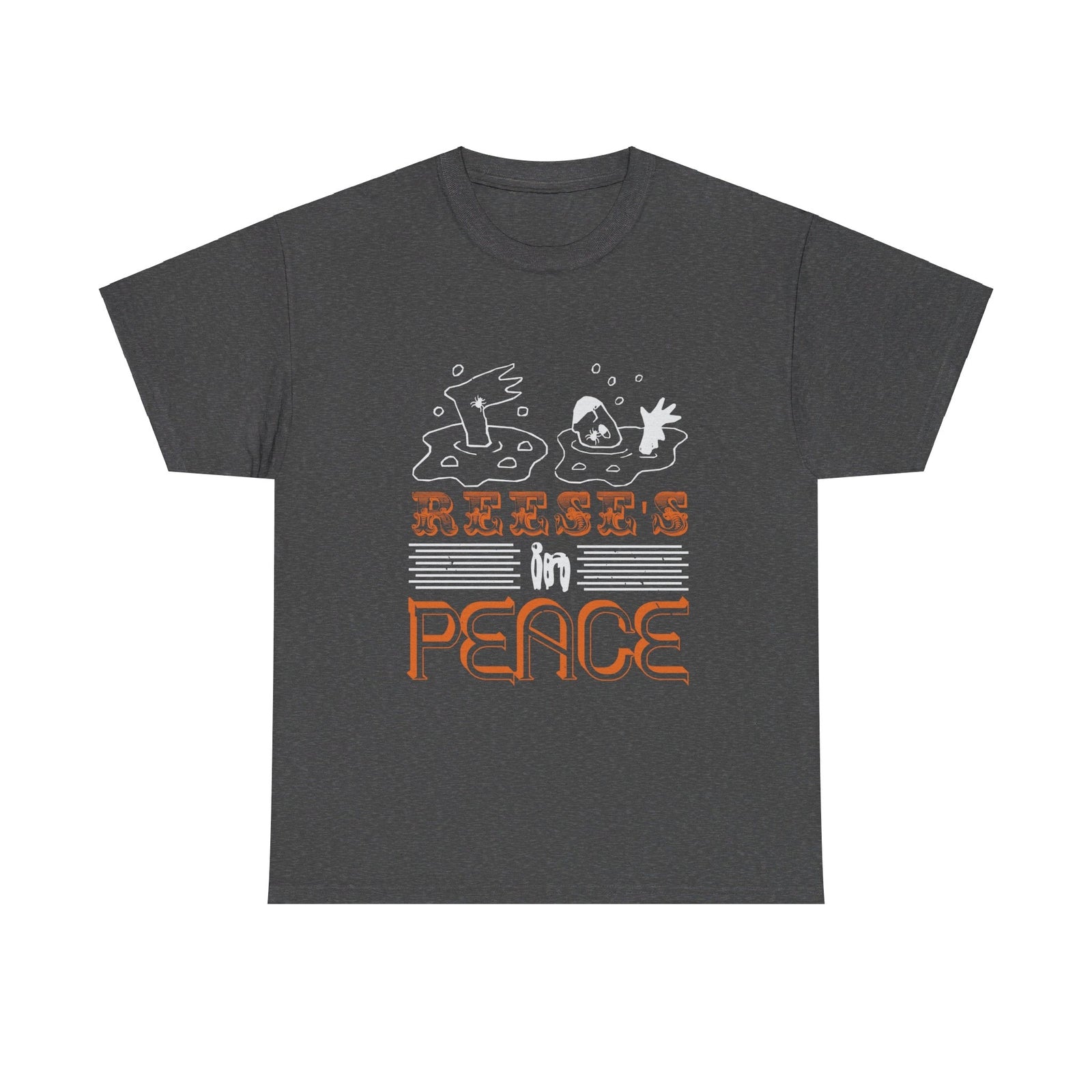 Reese's in Peace funny t shirt Halloween Candy spiders trick or treat costume