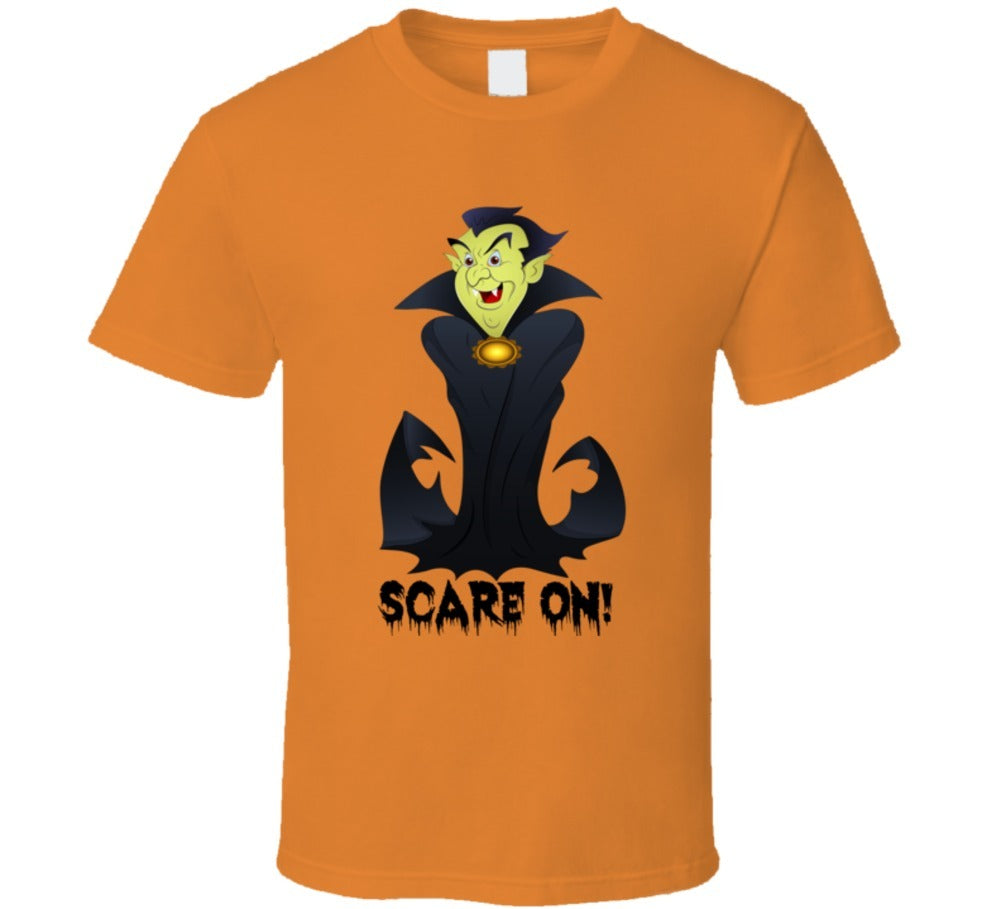 Scare On Halloween T-Shirt Unisex Holiday Novelty Gift Vampire Fun Scary TShirt