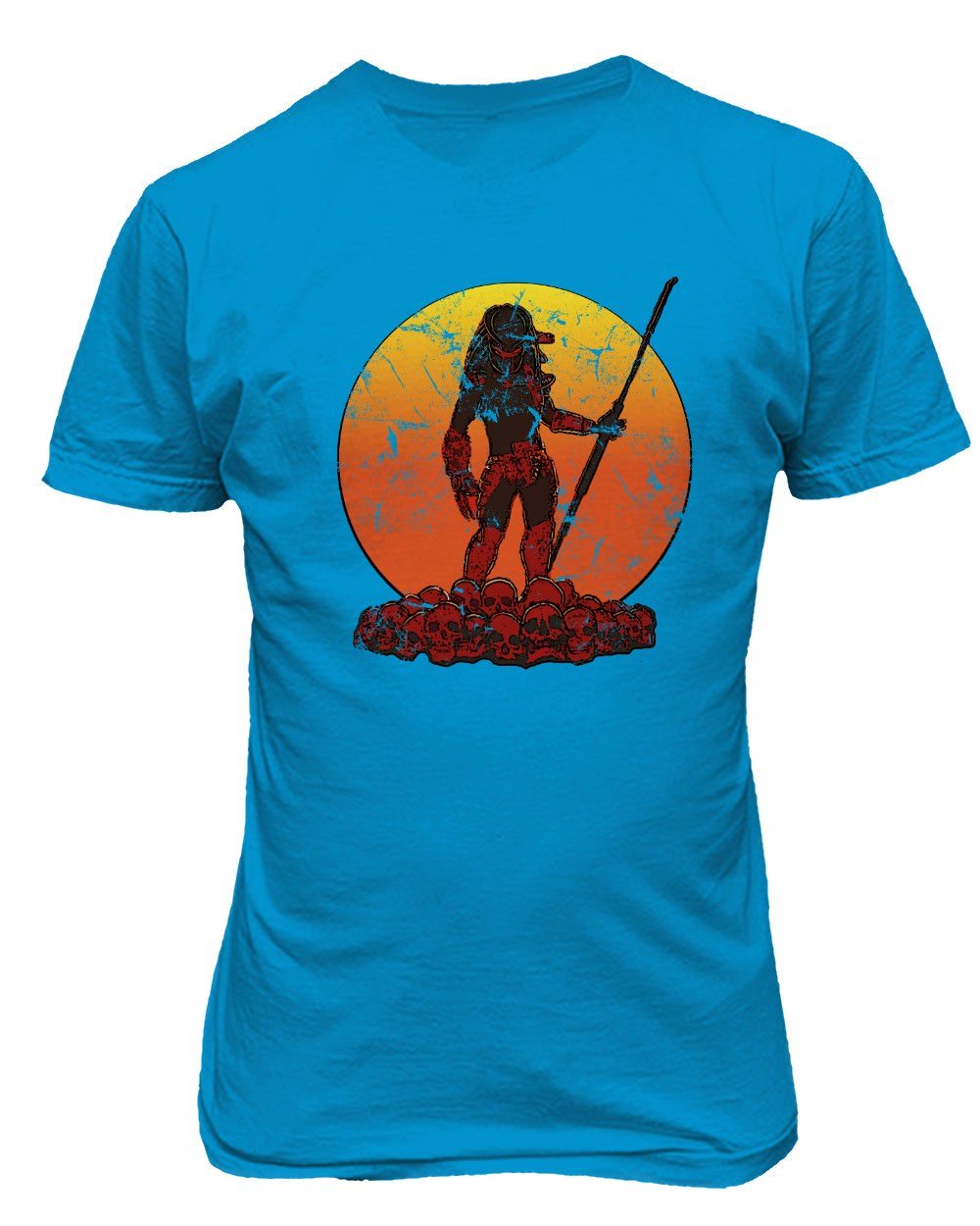 Predator Sunset Horror Scary Shirt Hunter Fall Halloween Men's T-Shirt