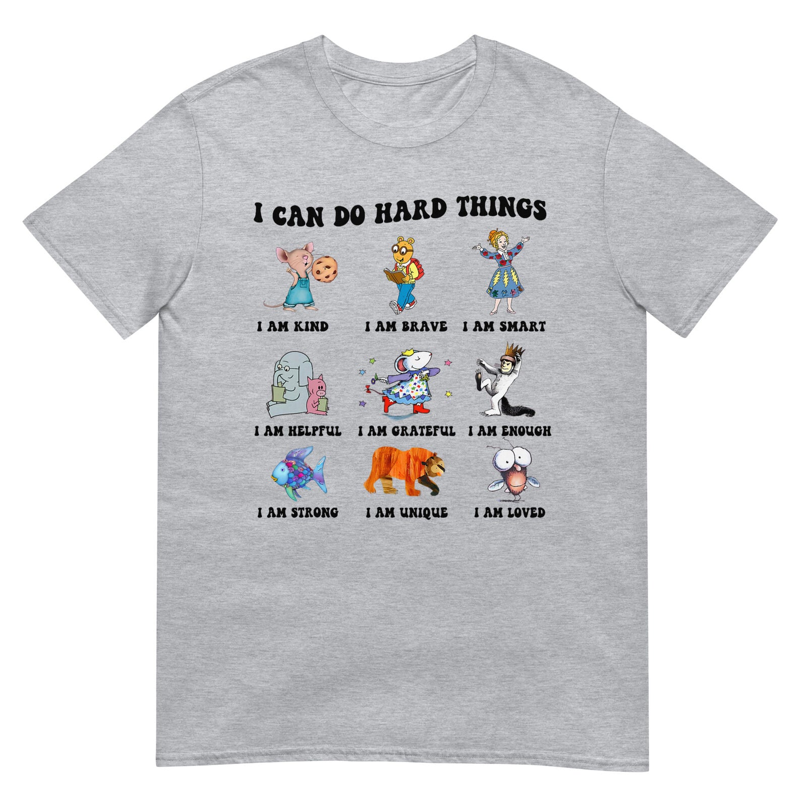 I Can Do Hard Things Teacher Back to School Children's Book T-Shirt