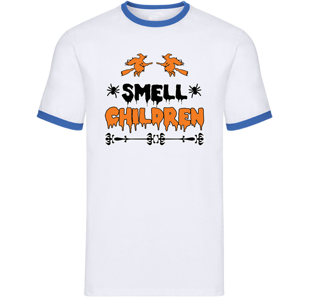 Funny Halloween Ringer T Shirt,I Smell Children Witches Ringer,Trick-or-Treat