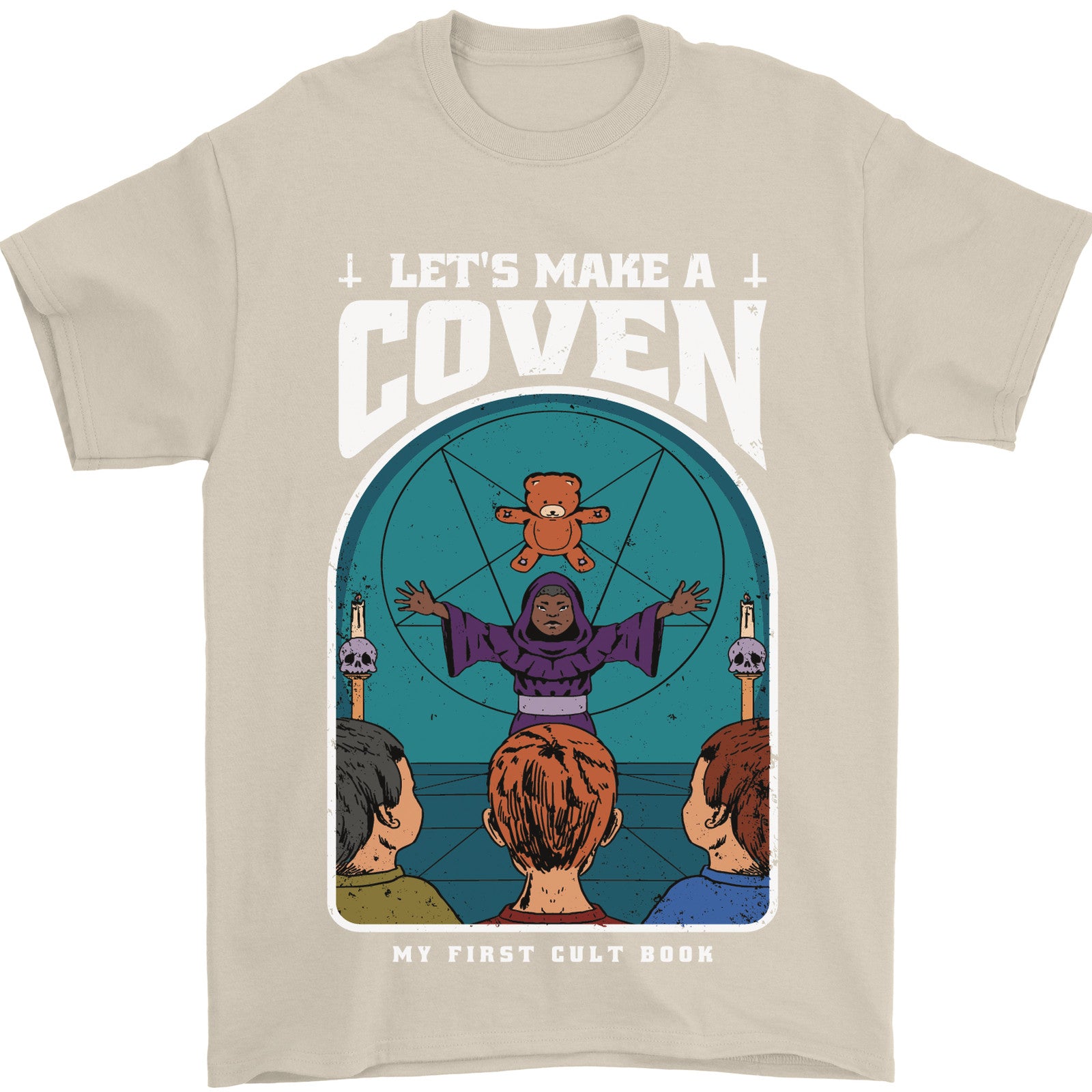 Lets Make a Coven Halloween Satanic Horror Mens T-Shirt 100% Cotton