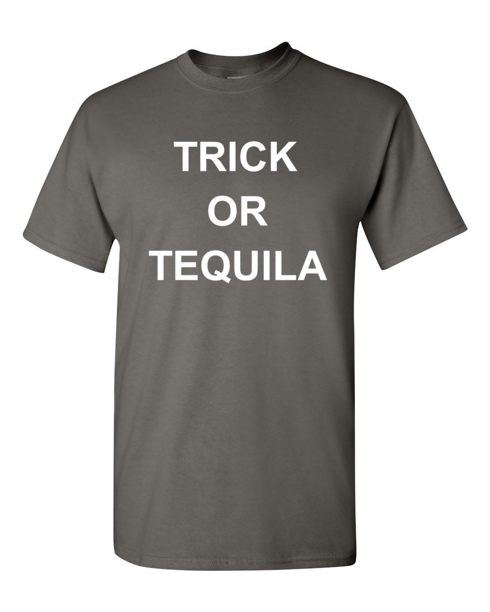 Trick or Tequila T Shirt Halloween Trick Or Treat Signs T-Shirt Party Drinking