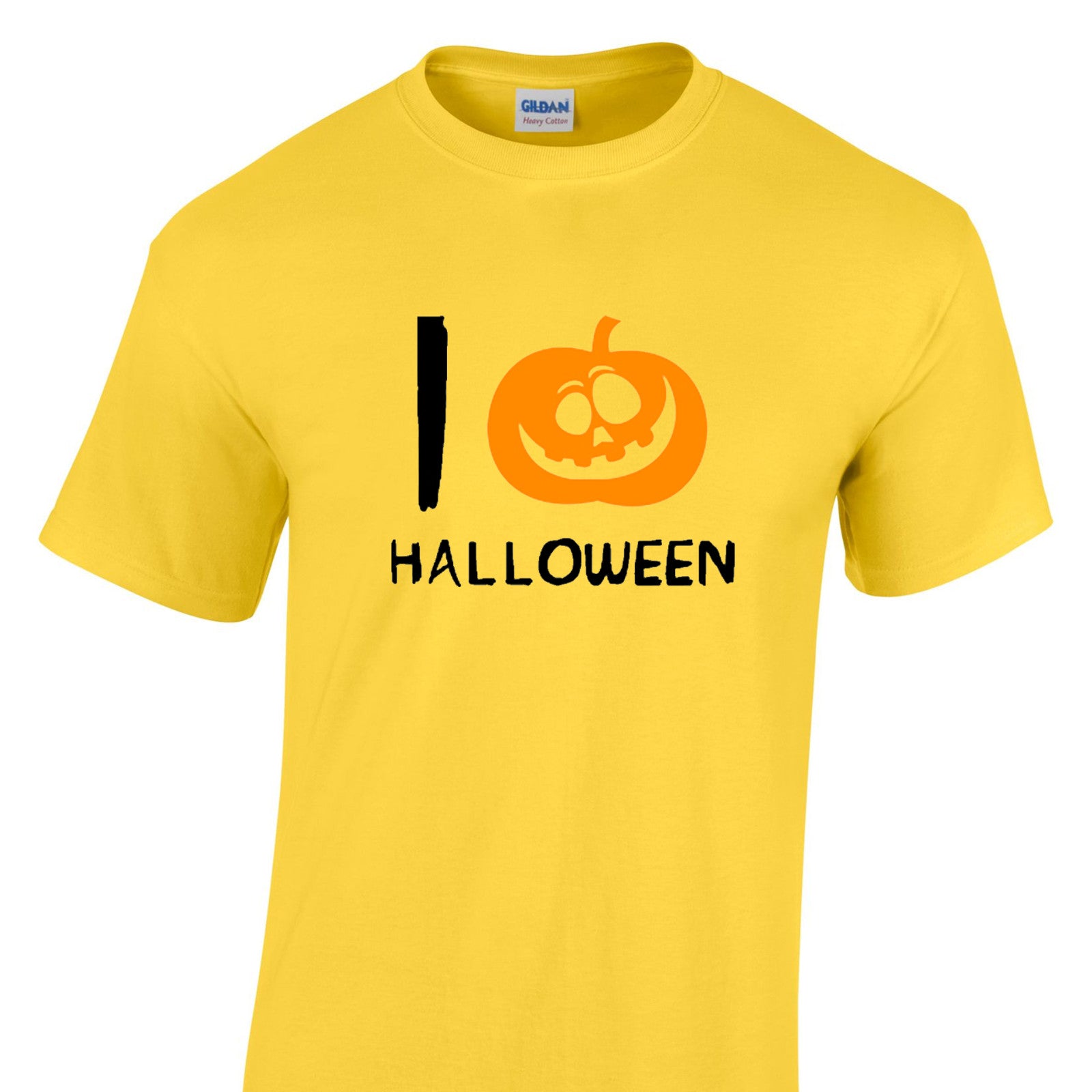 Mens I Love Halloween Tshirt - New Pumpkin Heart Trick Or Treat Costume T Shirt