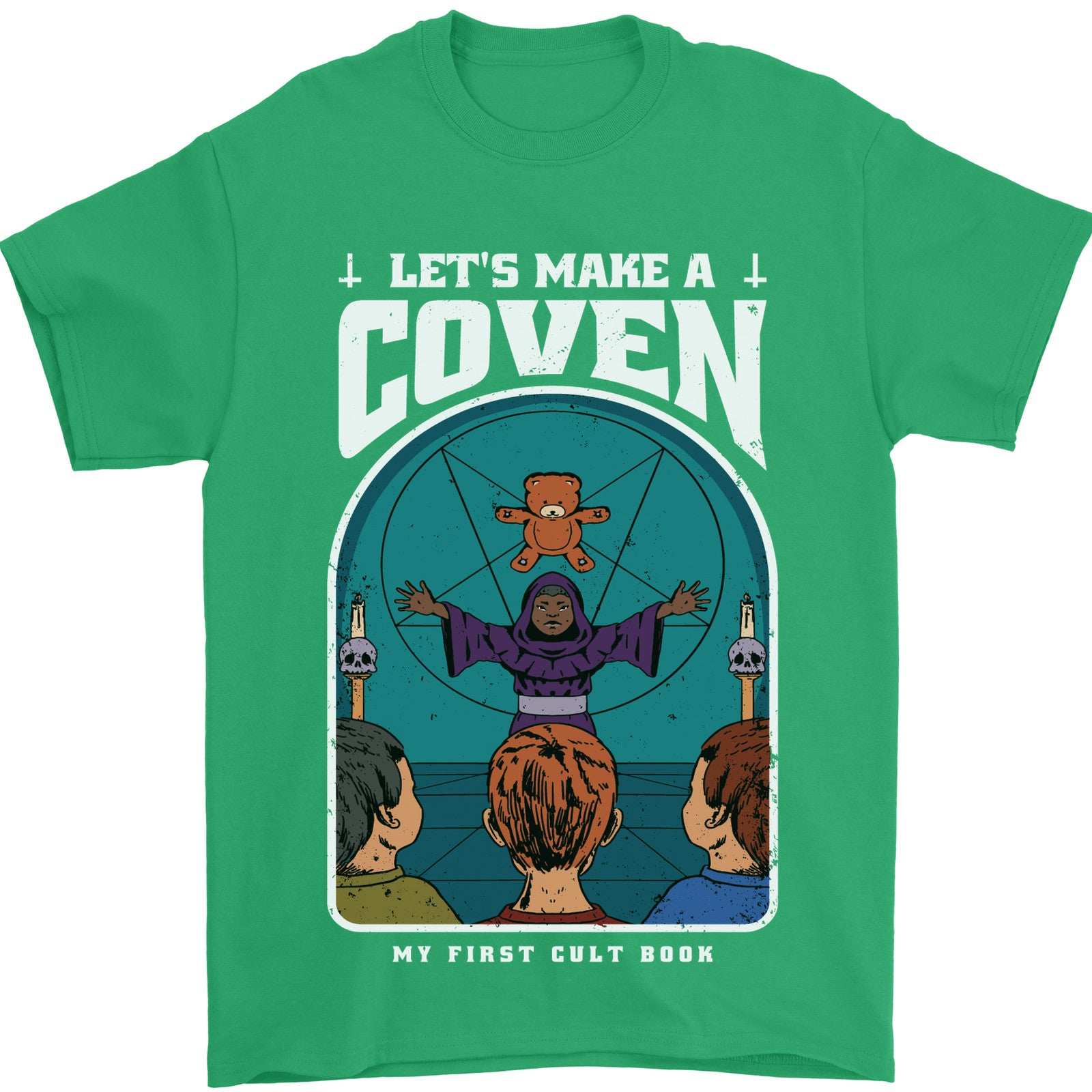 Lets Make a Coven Halloween Satanic Horror Mens T-Shirt 100% Cotton