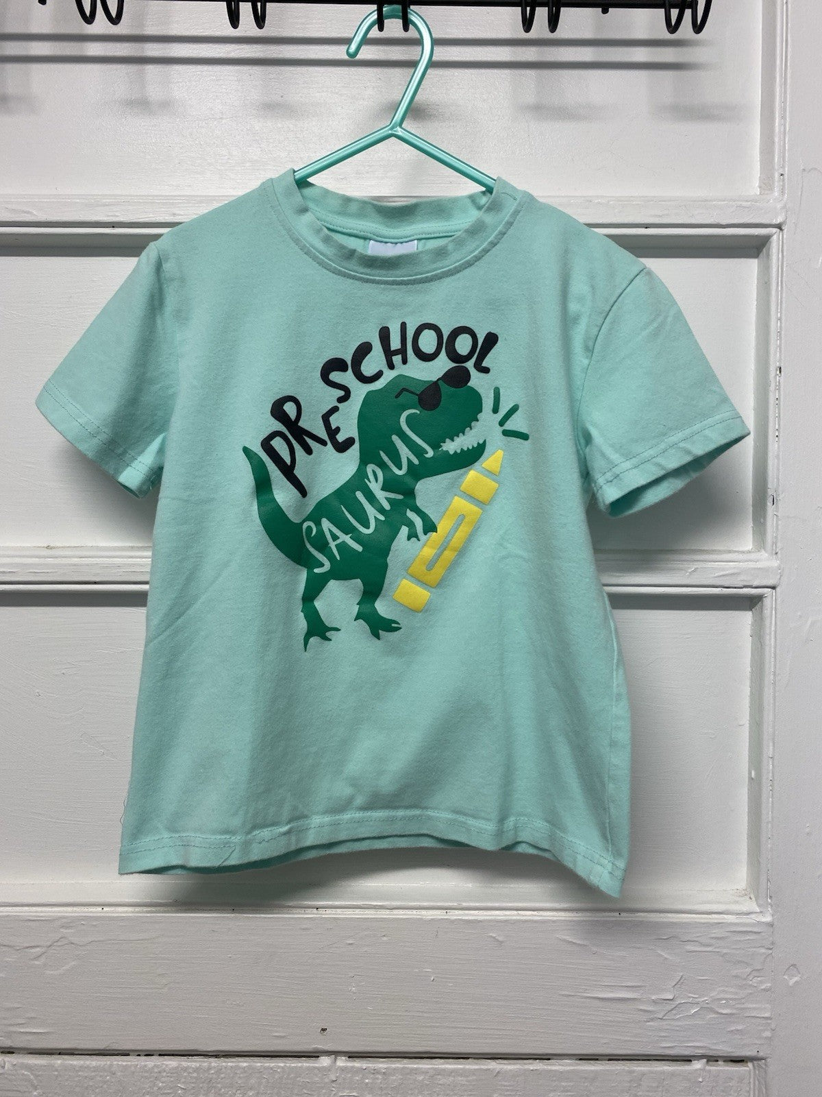 Boys 5T first day preschool TSHIRT Preschool Dinosaur Back To School Shirt