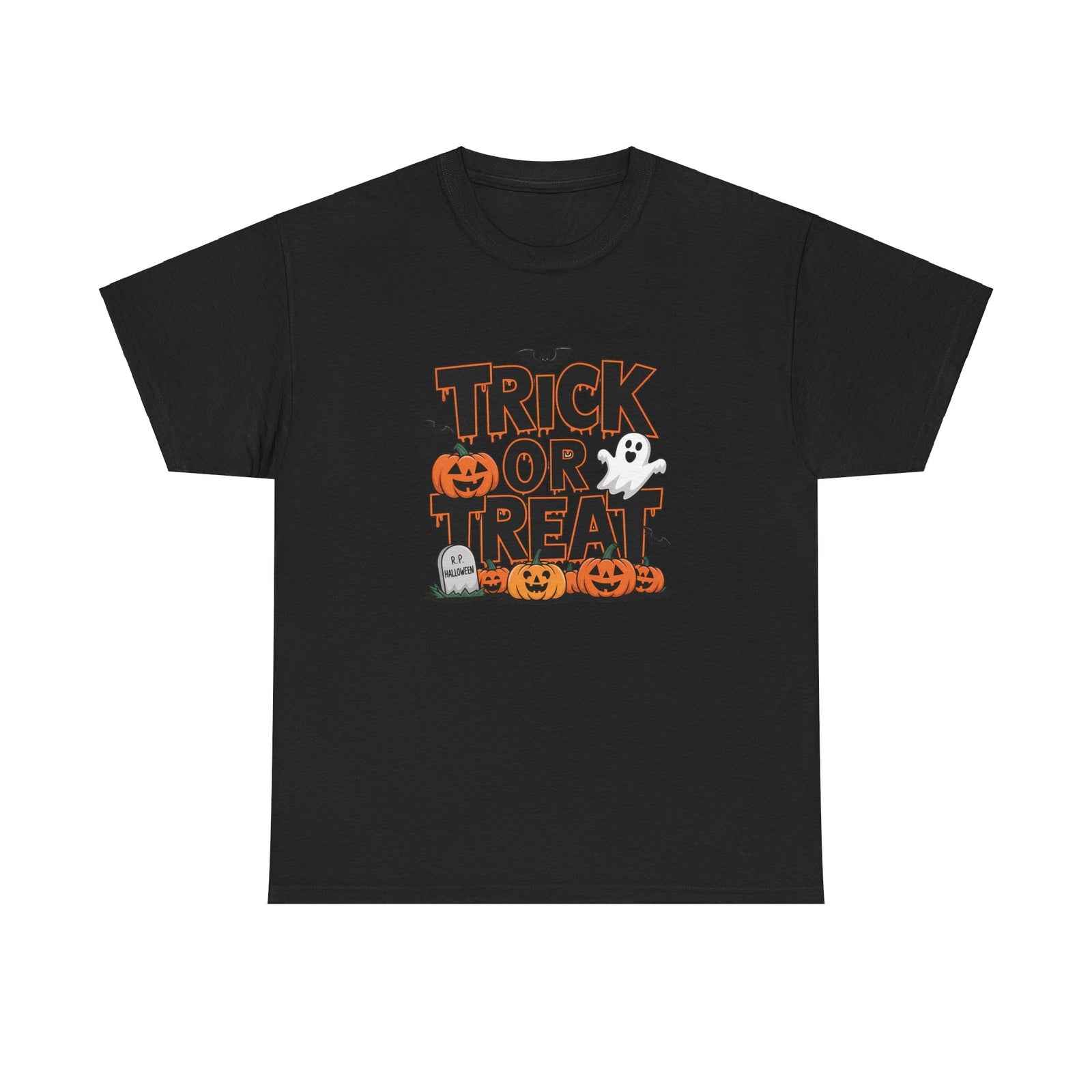 Halloween Trick or Treat Tee, Halloween Apparel, Unisex Cotton T-shirt