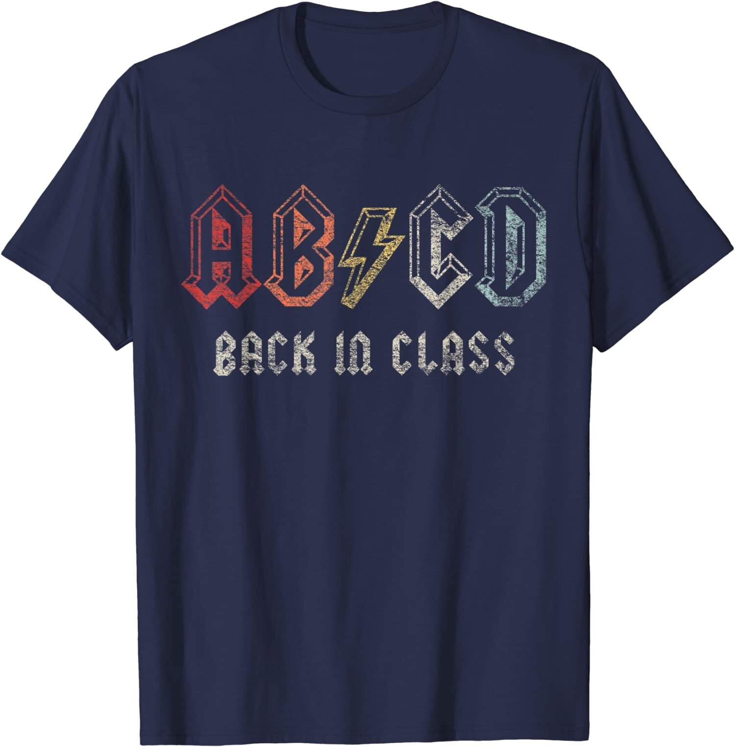 Retro ABCD Alphabets Back In Class Back To School Unisex T-Shirt