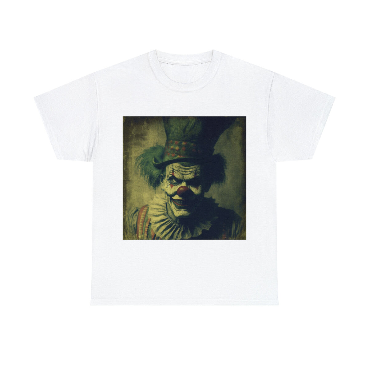 Unisex Adult T Shirt Haunted Clown Scary Horror Halloween Metal Band Gothic Emo