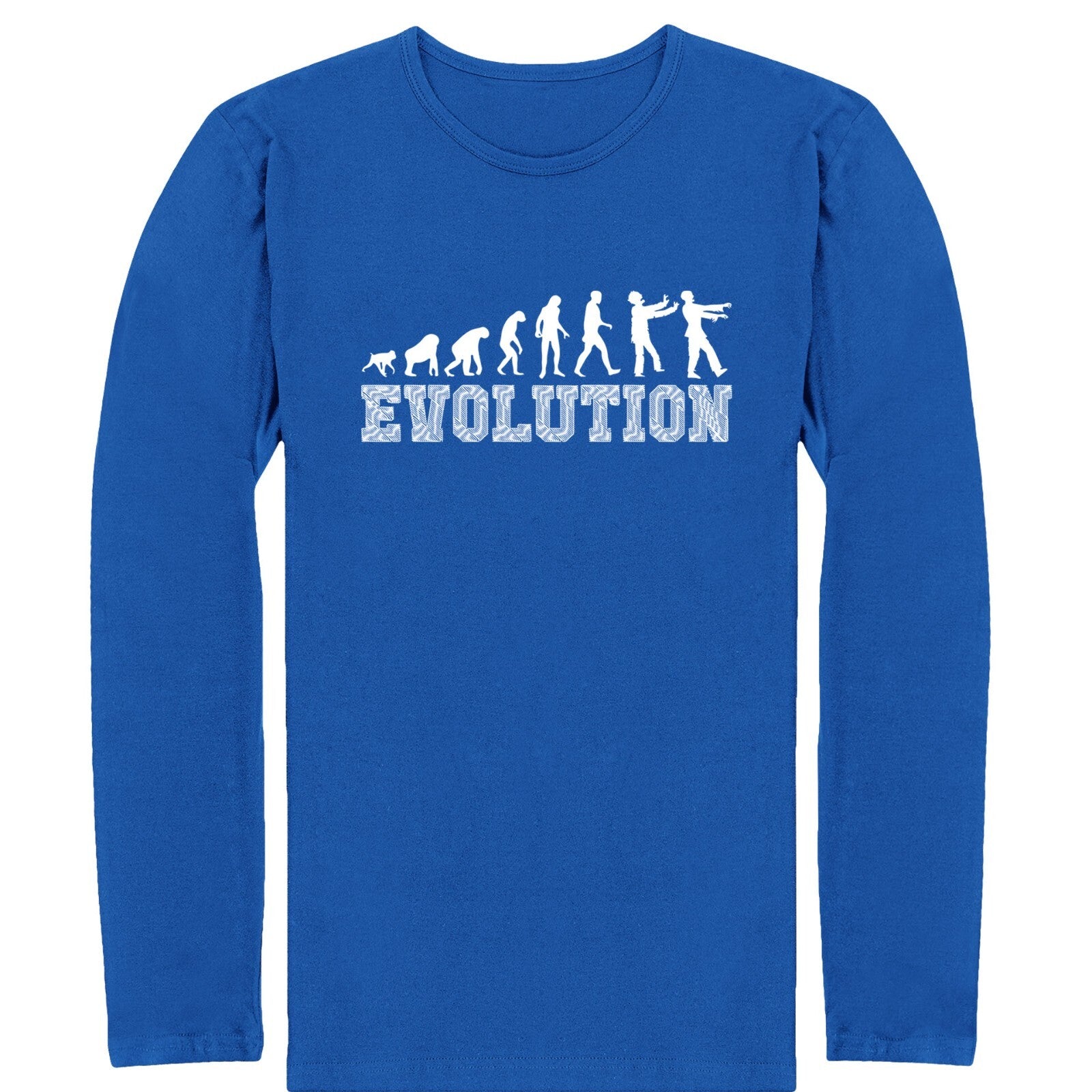 Zombie Evolution Long Sleeve Shirt Horror Undead Halloween Scary Long Sleeve Top