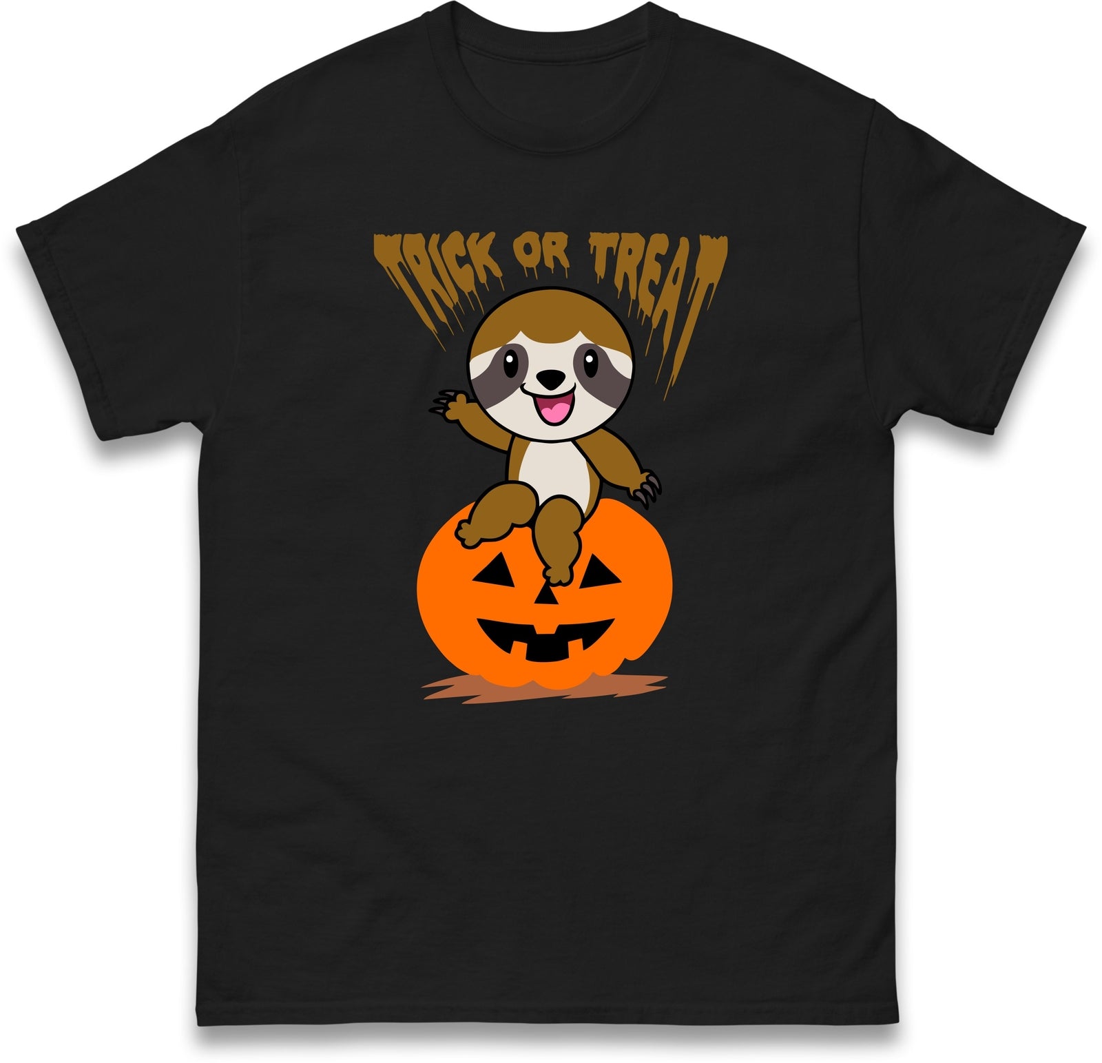 Halloween Trick or Treat Funny Cartoon With Pumpkin T Shirt,Halloween Funny Meme