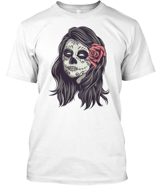 Halloween Scary Girl T-Shirt Made in the USA Size S to 5XL