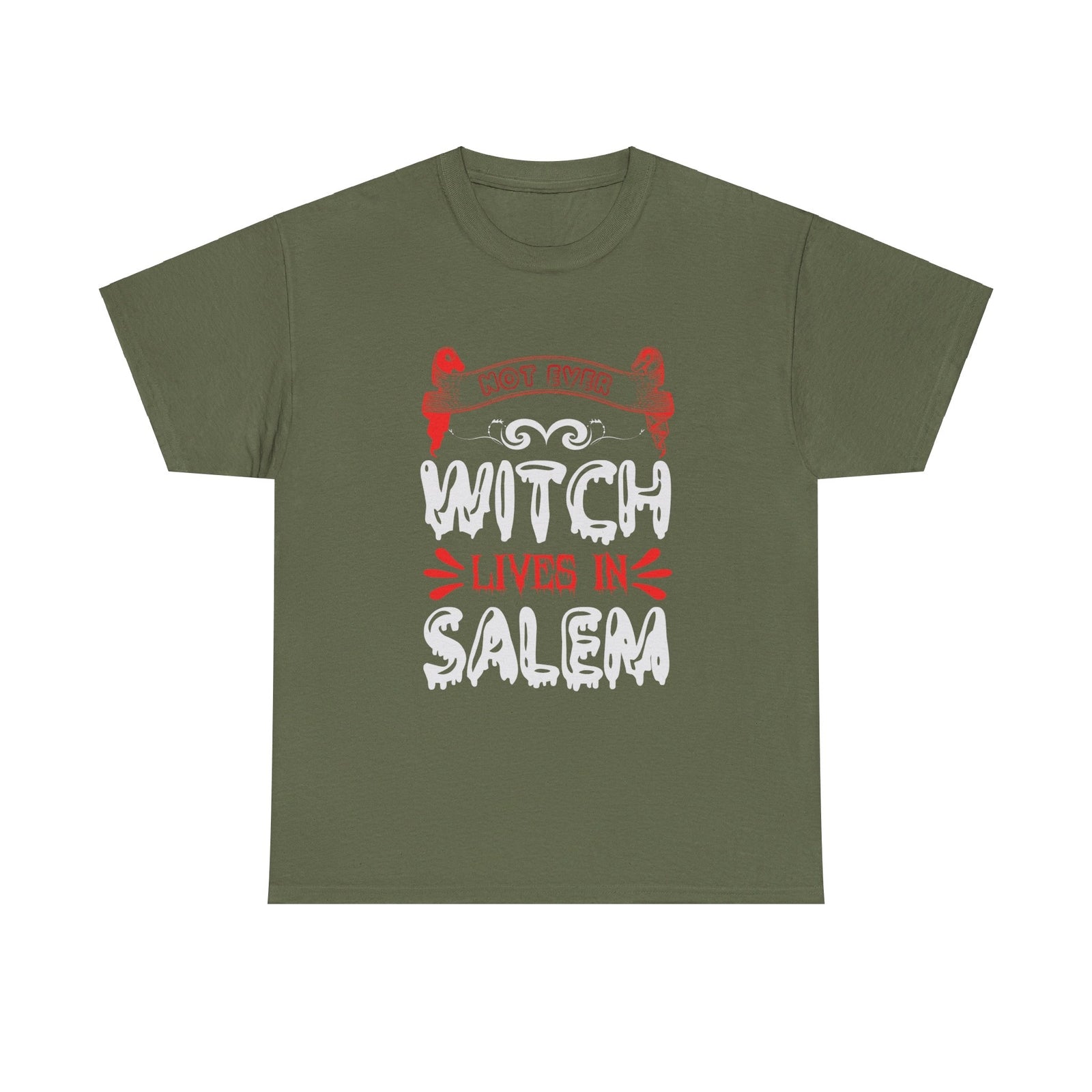 Not Ever Witch Lives In Salem Halloween T shirt Trick or Treat Costume  October