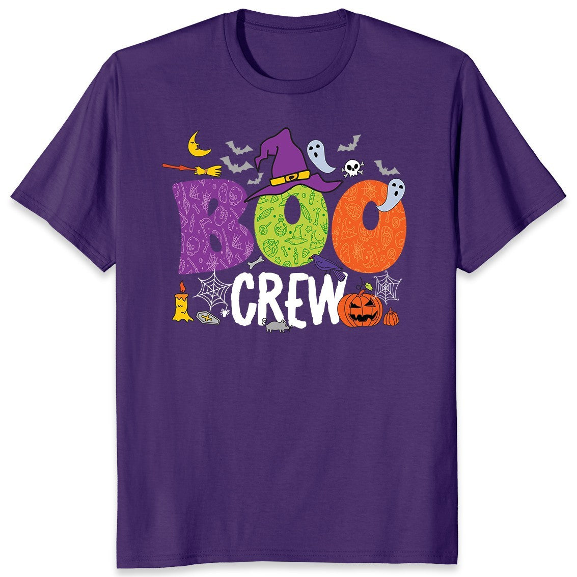 Boo Crew Halloween Matching Costume Gift Trick or Treat Squad Unisex T-Shirt