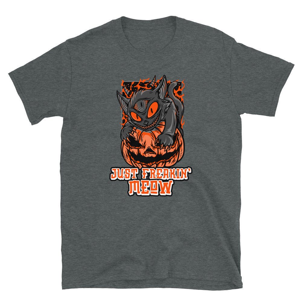 Funny Halloween Cat Trick Or Treat Short-Sleeve Unisex T-Shirt