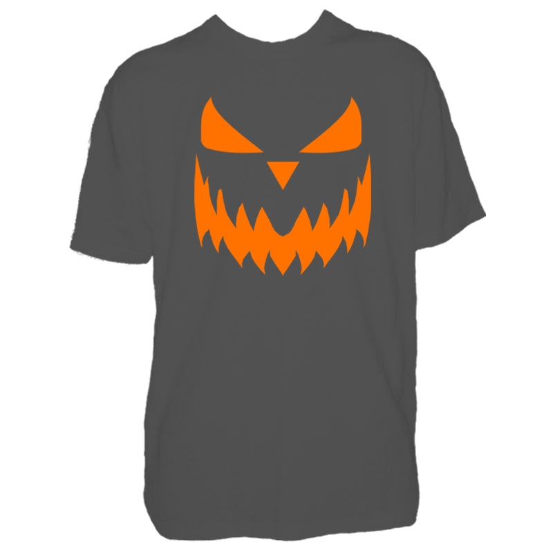 Mens Halloween Pumpkin Face Tshirt - New Scary Trick Or Treat Costume Shirt