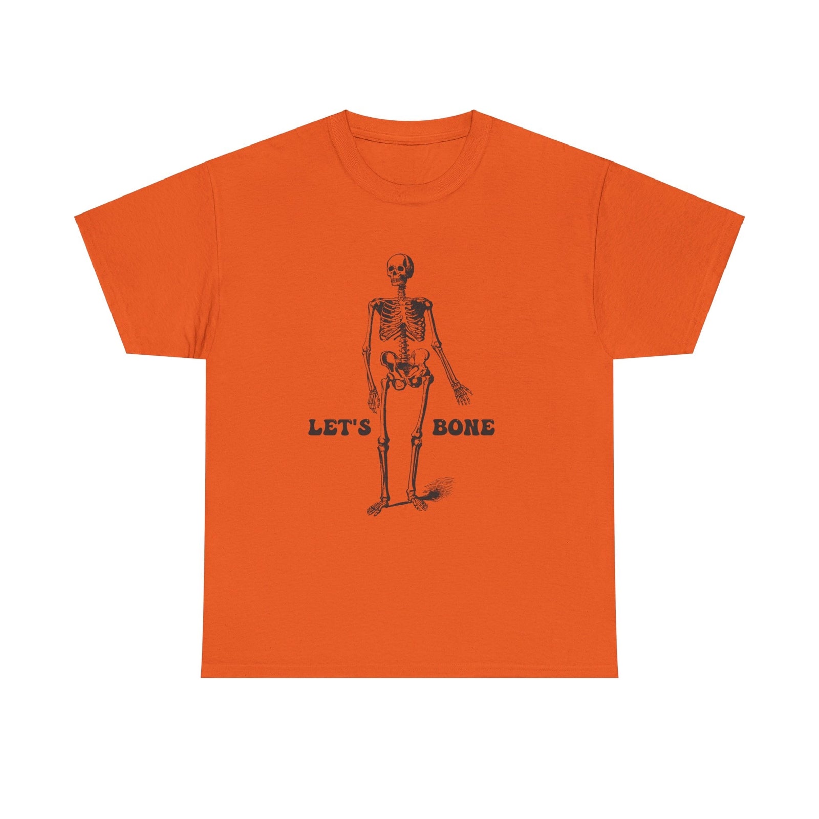 Let's Bone Halloween T shirt skul skeleton costume party trick or treat