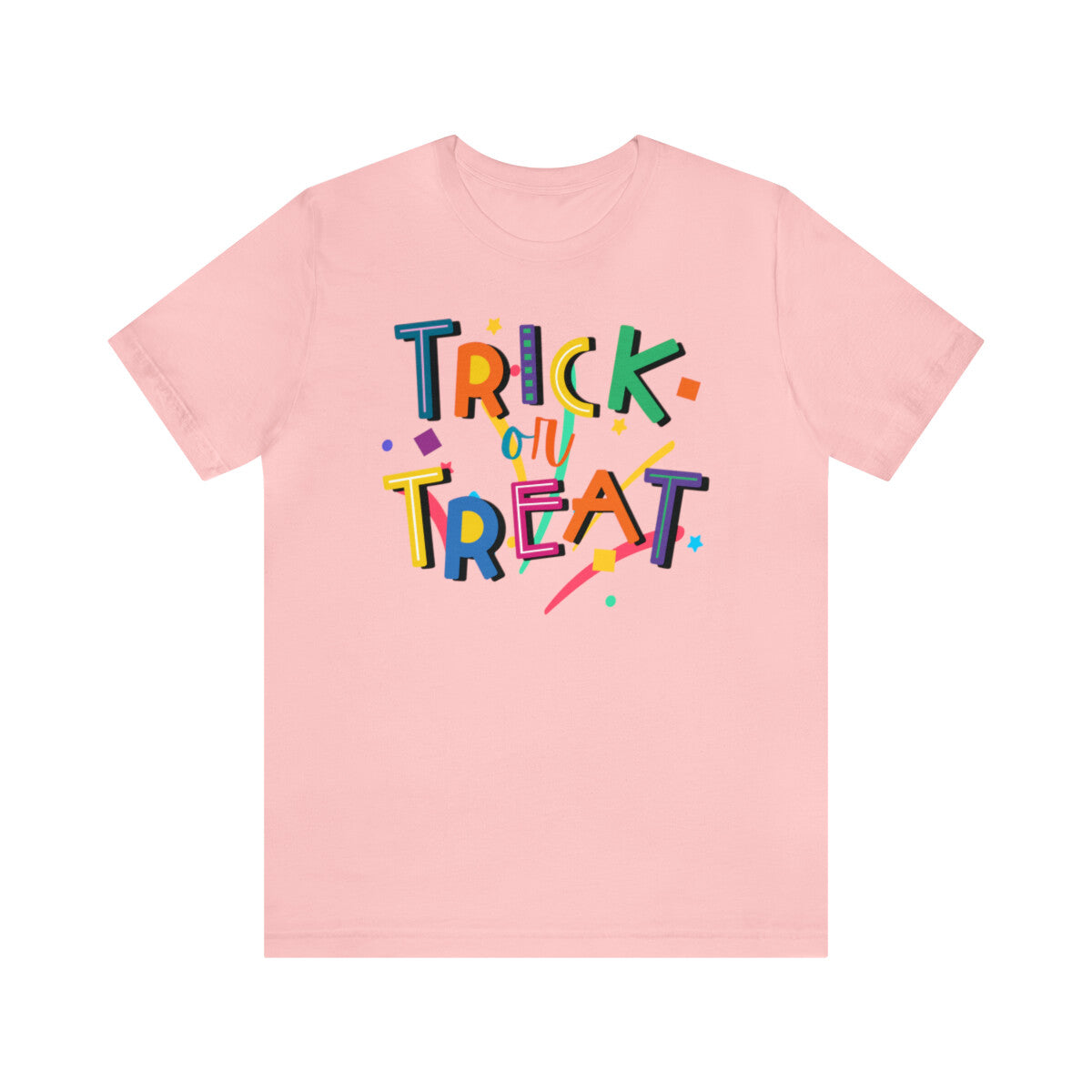 Trick or Treat Halloween Candy T-Shirt Bella Canvas 3001Unisex