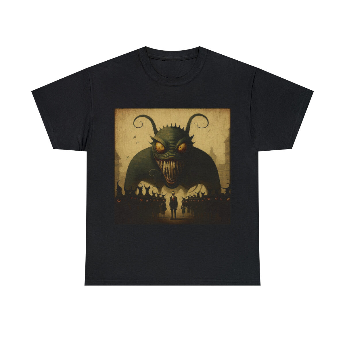Scary Dark Fantasy Horror T Shirt Halloween Death Metal Disturbed Streetwear Emo