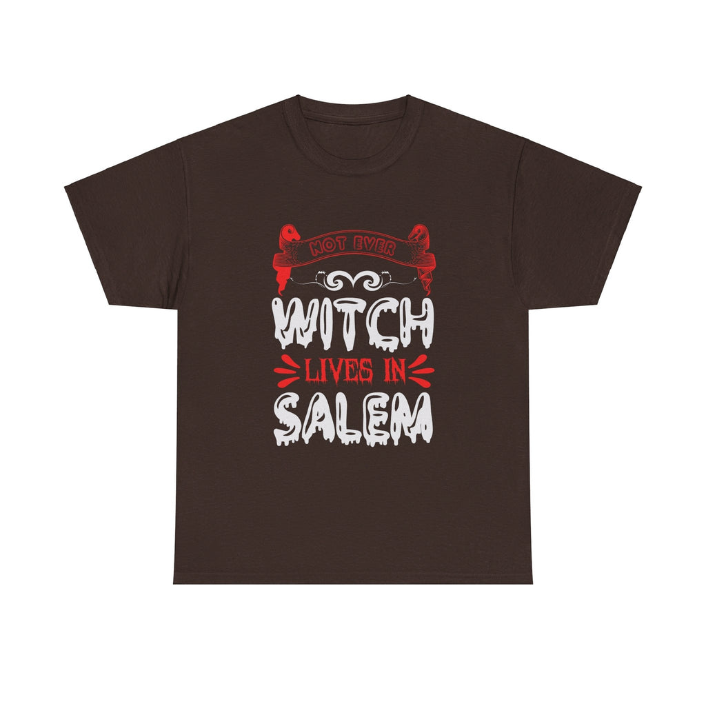 Not Ever Witch Lives In Salem Halloween T shirt Trick or Treat Costume  October
