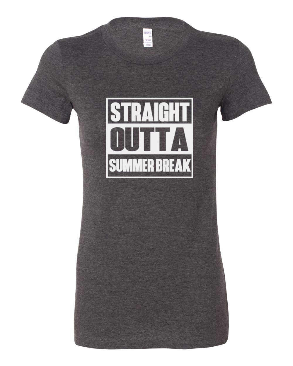 Bella Canvas Straight Outta Summer Break Shirt Back To School T-Shirt College