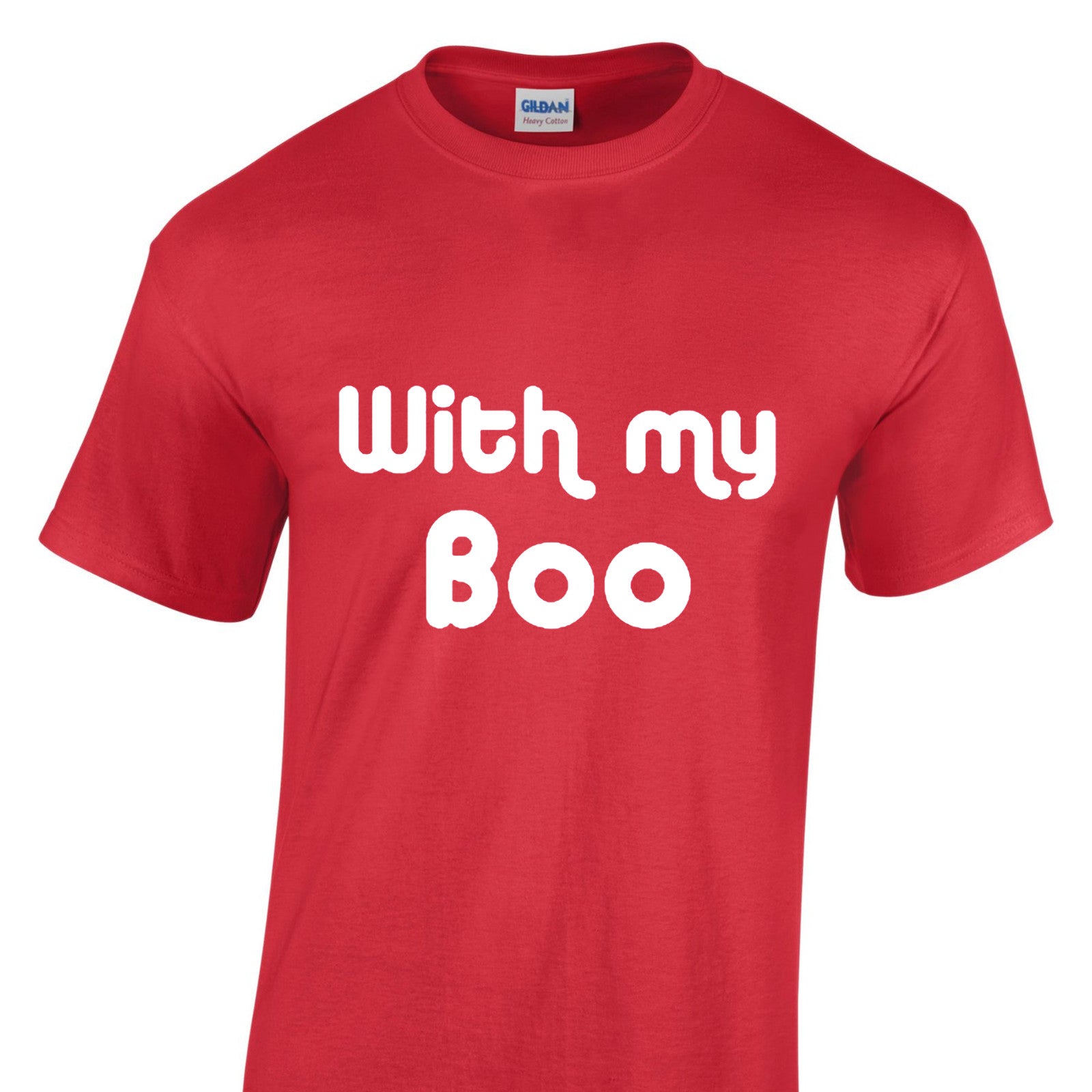 Mens Halloween Tshirt - With My Boo Party Night Trick Or Treat Costume T Shirt