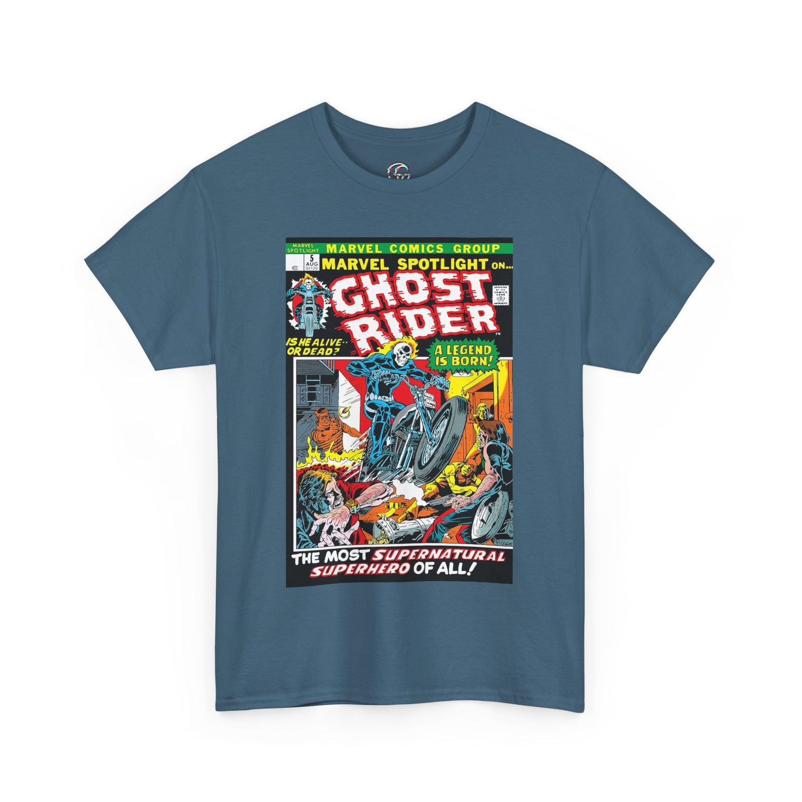 Marvel Spotlight Ghost Rider Comic Book T-Shirt, Ghost Rider Superhero Shirt