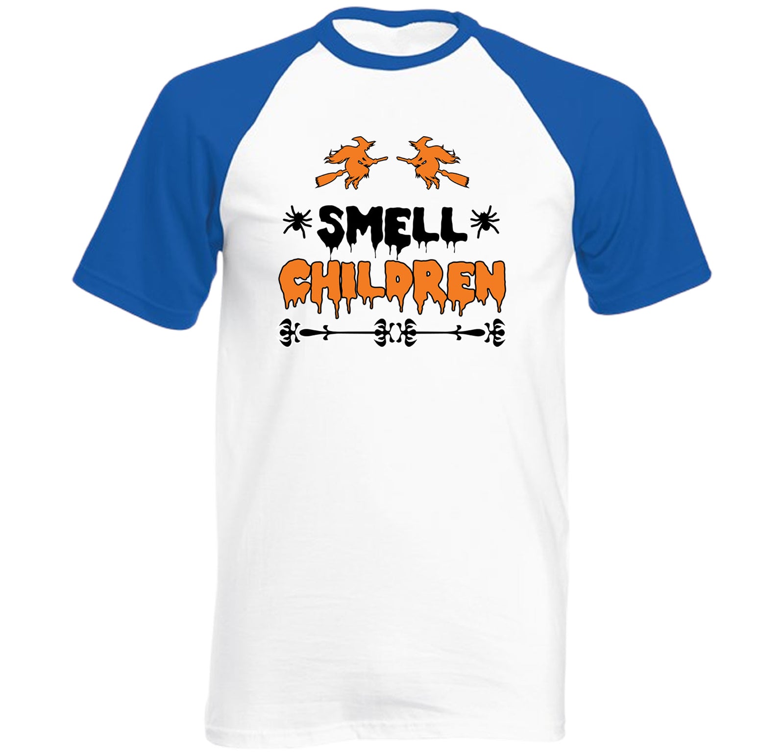 Funny Halloween Raglan T Shirt,I Smell Children Witches Tee,Trick-or-Treat Gift