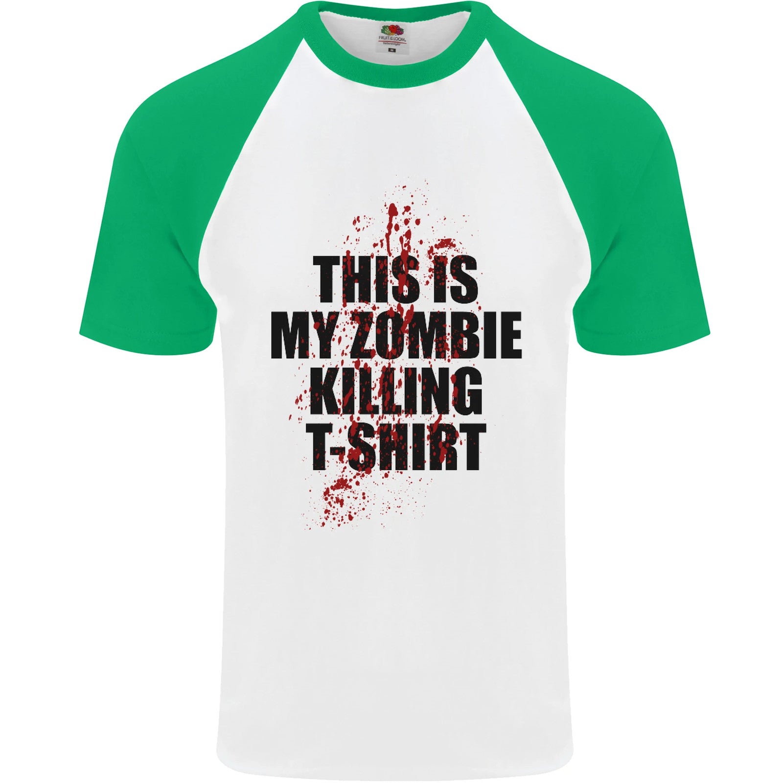 This Is My Zombie Killing Halloween Horror Mens S/S Baseball T-Shirt
