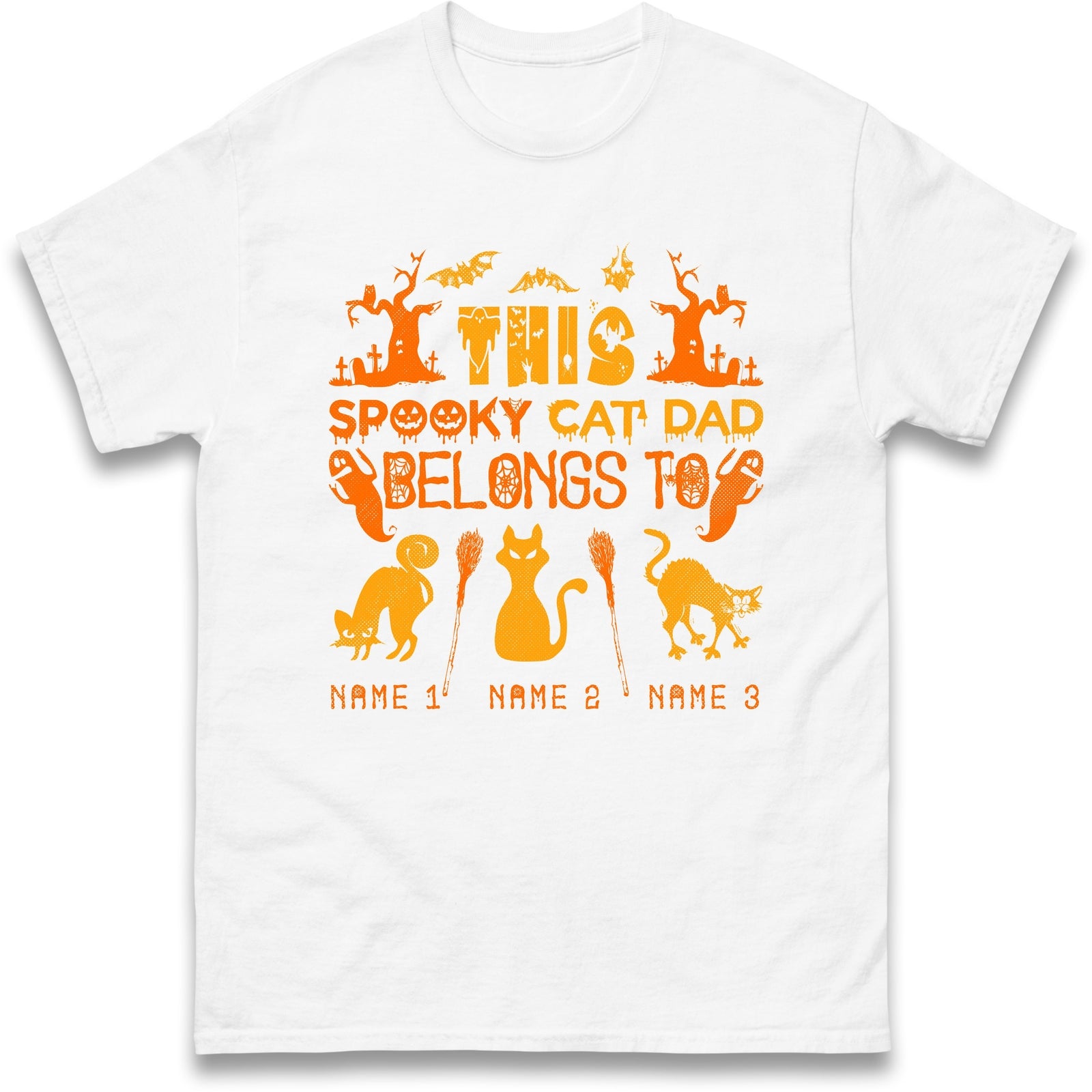 Halloween Pet Personalised Name T Shirt,Perfect Halloween Gift For Cat Lovers