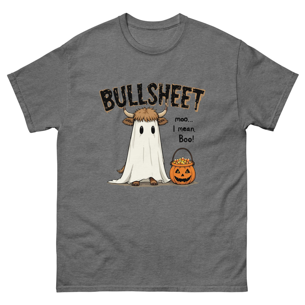 Bullsheet Mens Funny Halloween T-Shirt Trick or Treat 100%  Cotton Tee