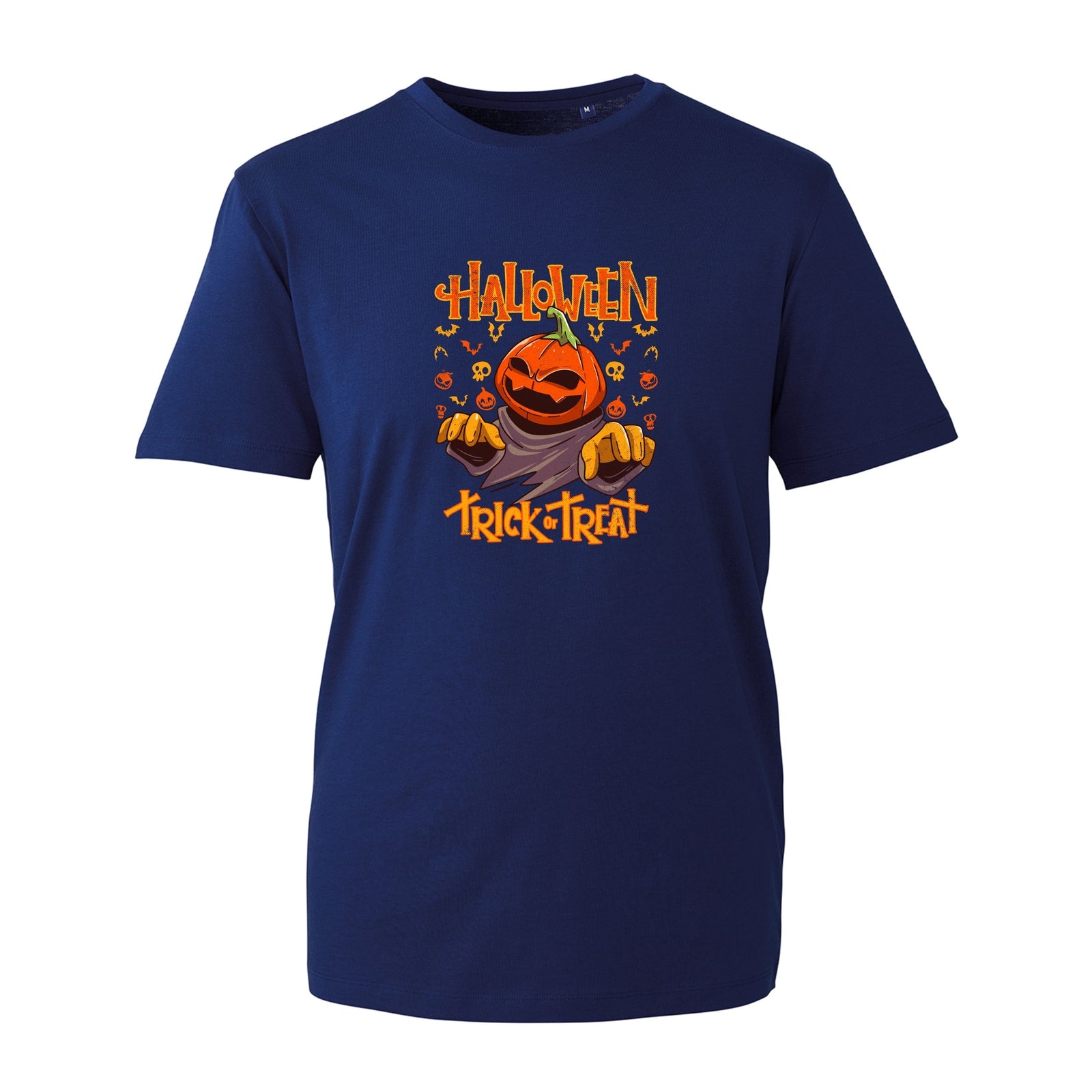 Horror Pumpkin Halloween Trick or Treat T-Shirt, Funny Scary Happy Halloween Top