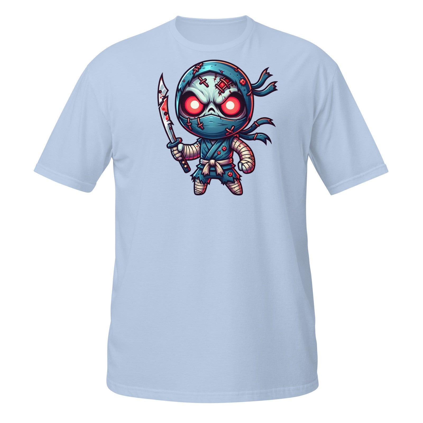 Scary Ninja Shirt – Cute Zombie Warrior with Sword Halloween Design