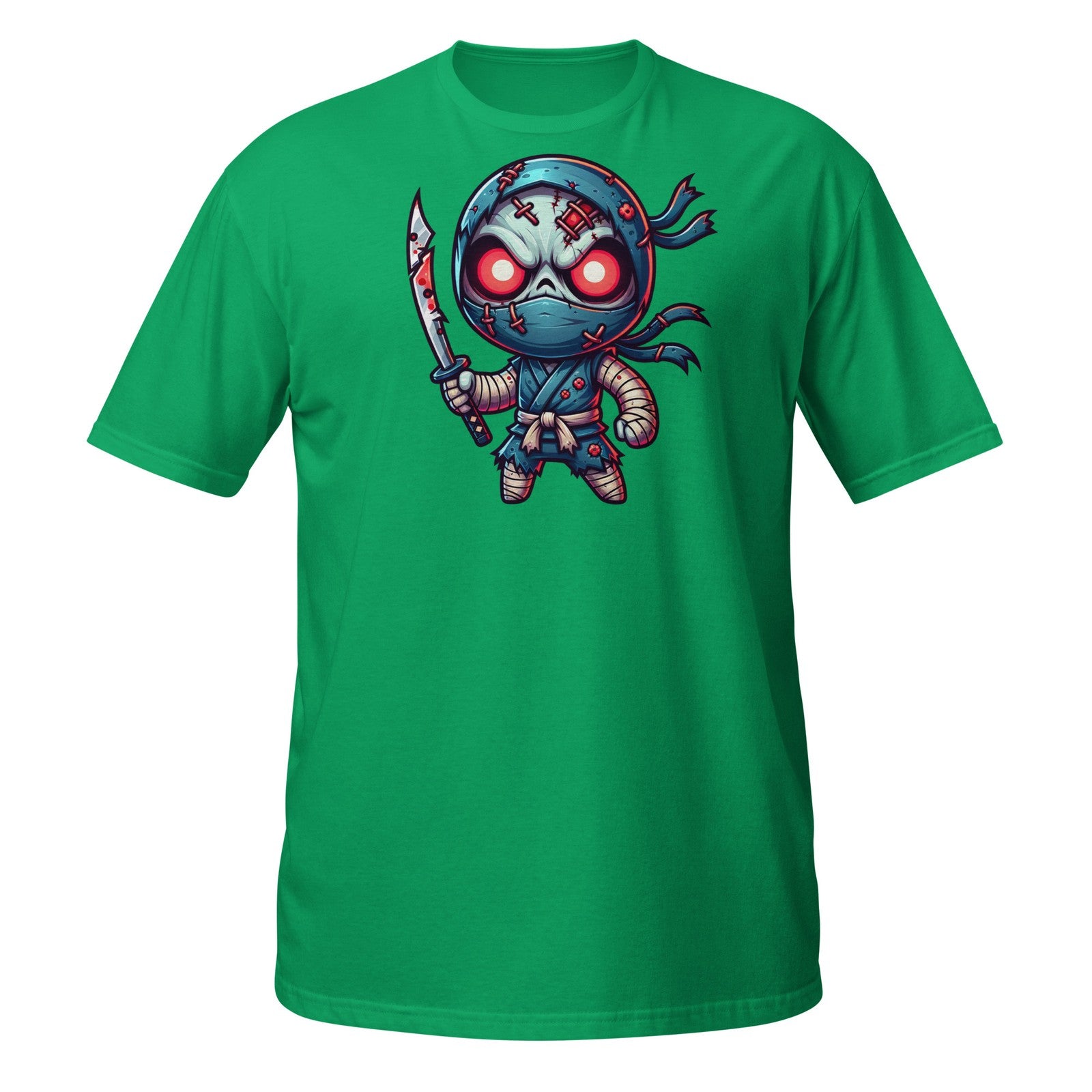 Scary Ninja Shirt – Cute Zombie Warrior with Sword Halloween Design