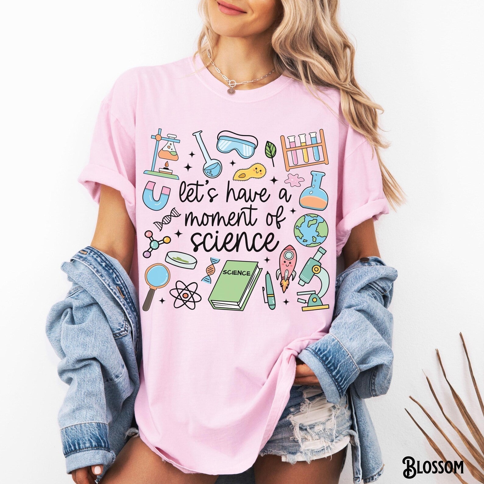 Science Teacher Shirt, Back To School T-Shirt, Gildan Tshirt, Whimsical Doodle 