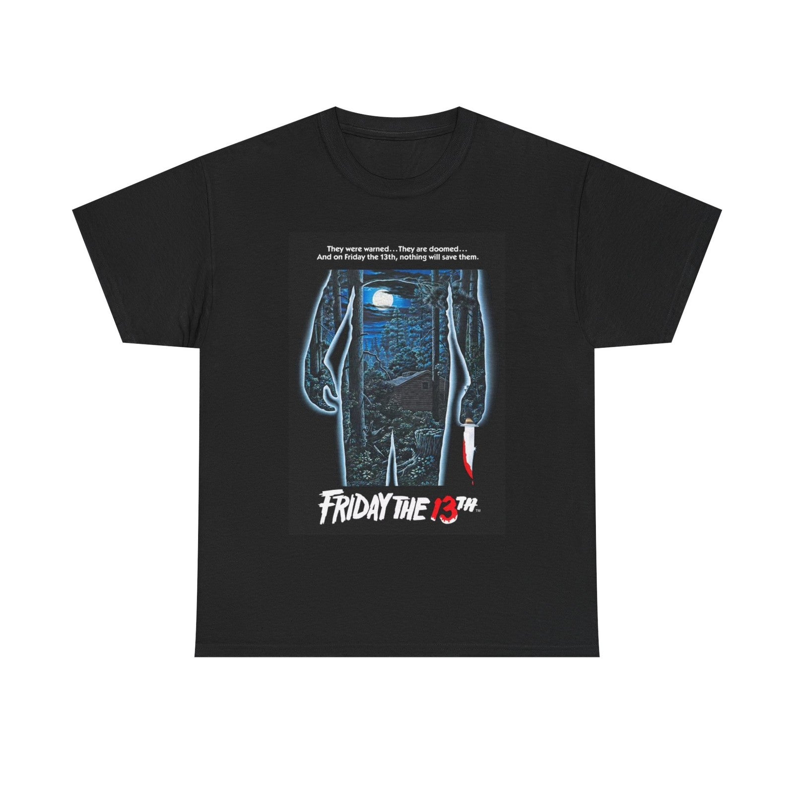 Friday The 13th Tshirt Vintage Movie Poster Retro Horror Halloween Unisex 