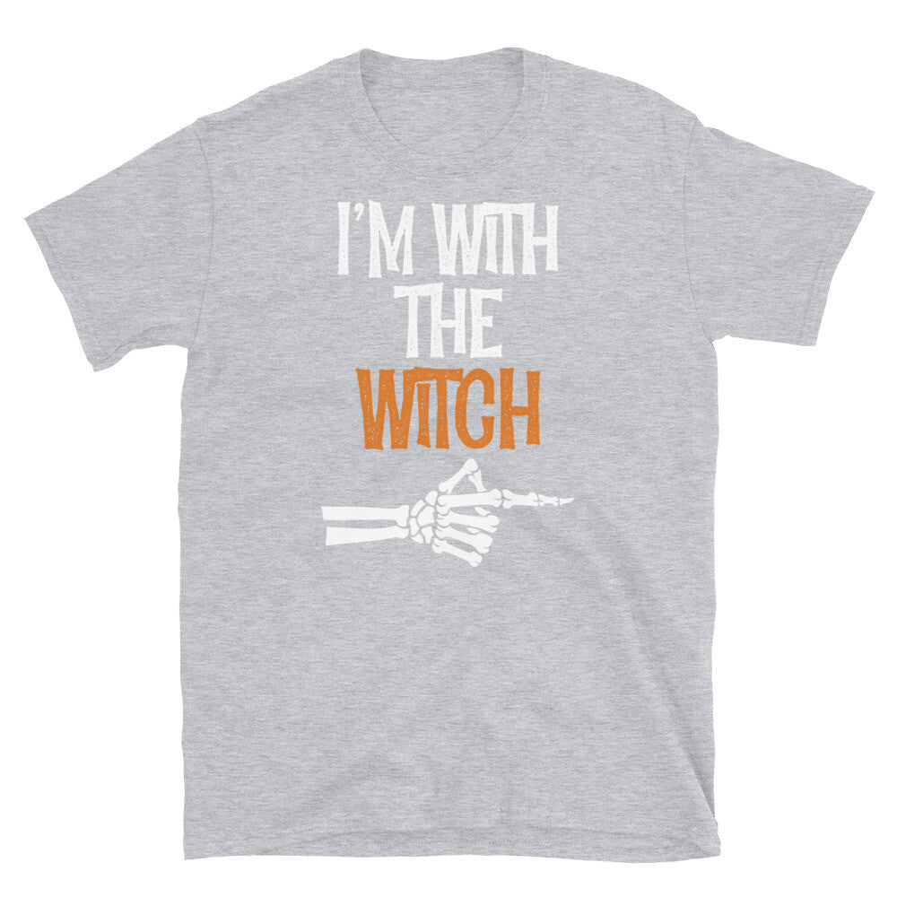 I'm With the Witch Halloween Party Trick or Treat Short-Sleeve Unisex T-Shirt