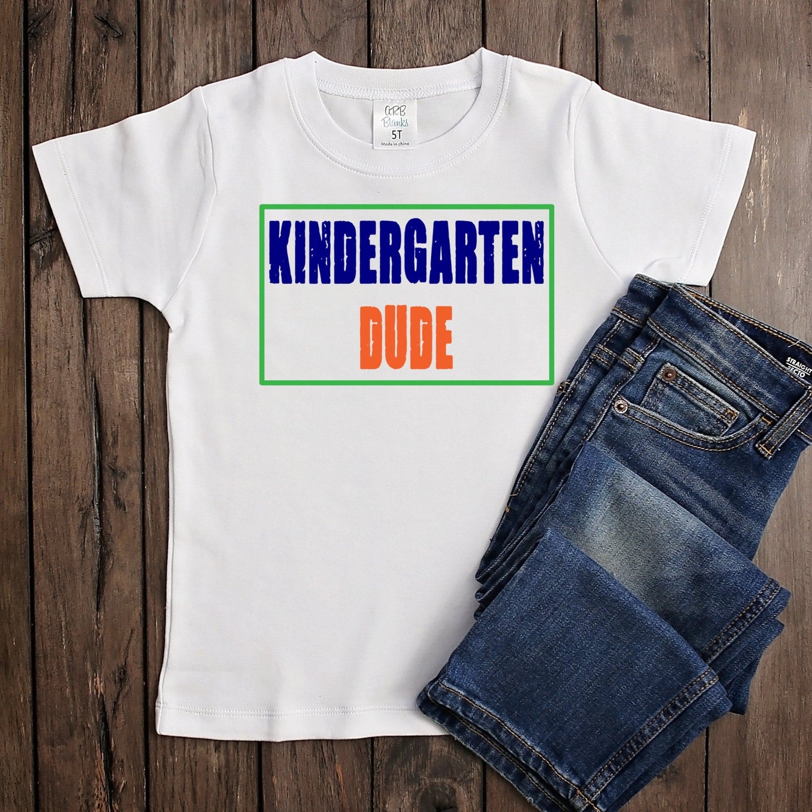 Kindergarten Dude Tee*Back to School*Sublimated