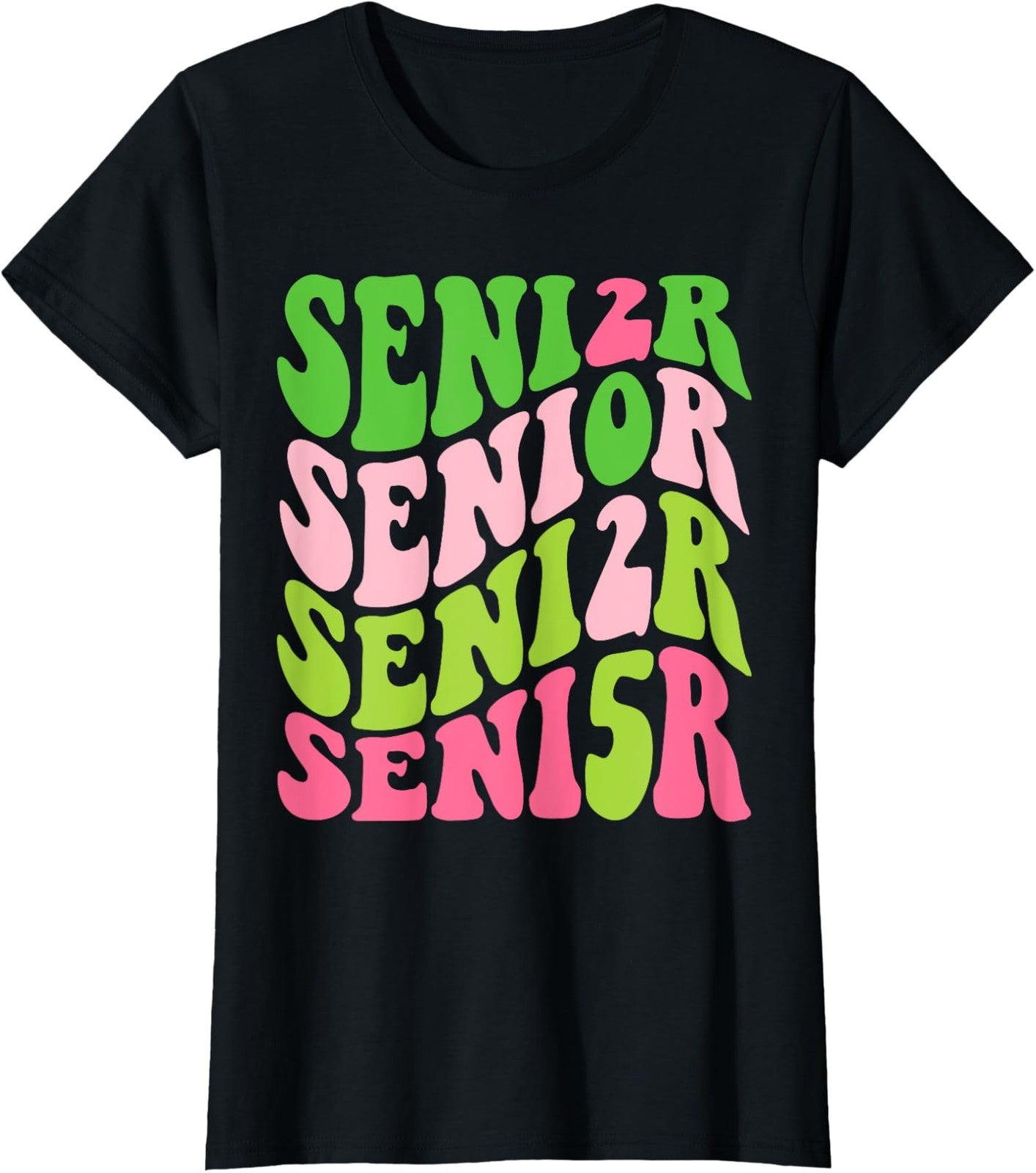 Class Of 2025 Senior Back To School Black T-Shirt