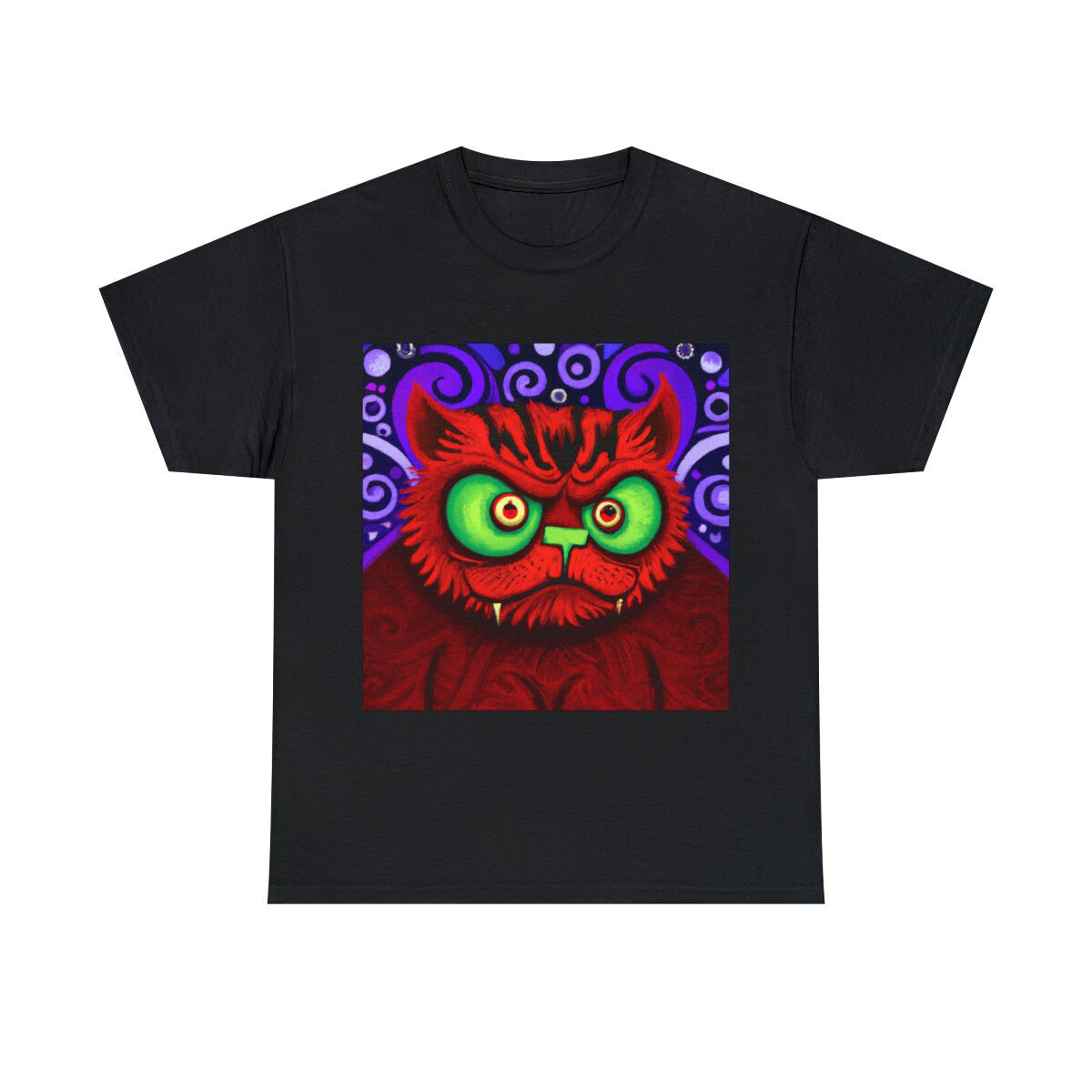 Adult Cat T Shirt Halloween Frankenstein Feline Spooky Holiday Art Tee Scary