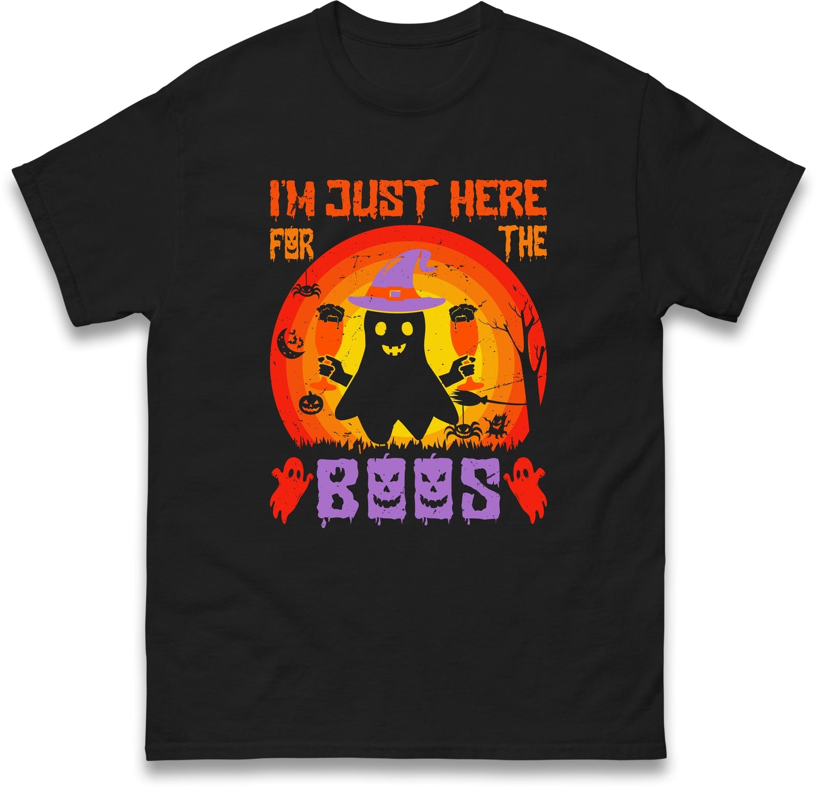 I'm Just Here For The Boos Halloween Bear Party T Shirt,Halloween Scary night