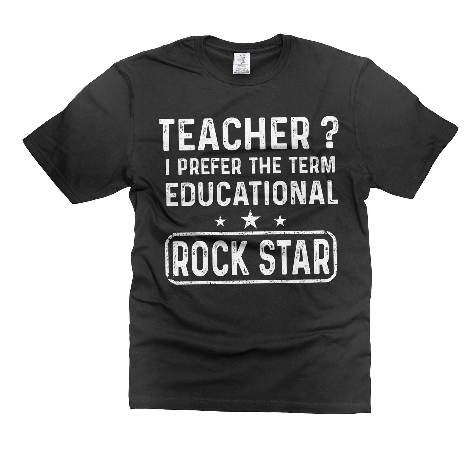 Funny Teacher Shirt Educational ROCK STAR Shirt Teacher Cool Joke Gifts