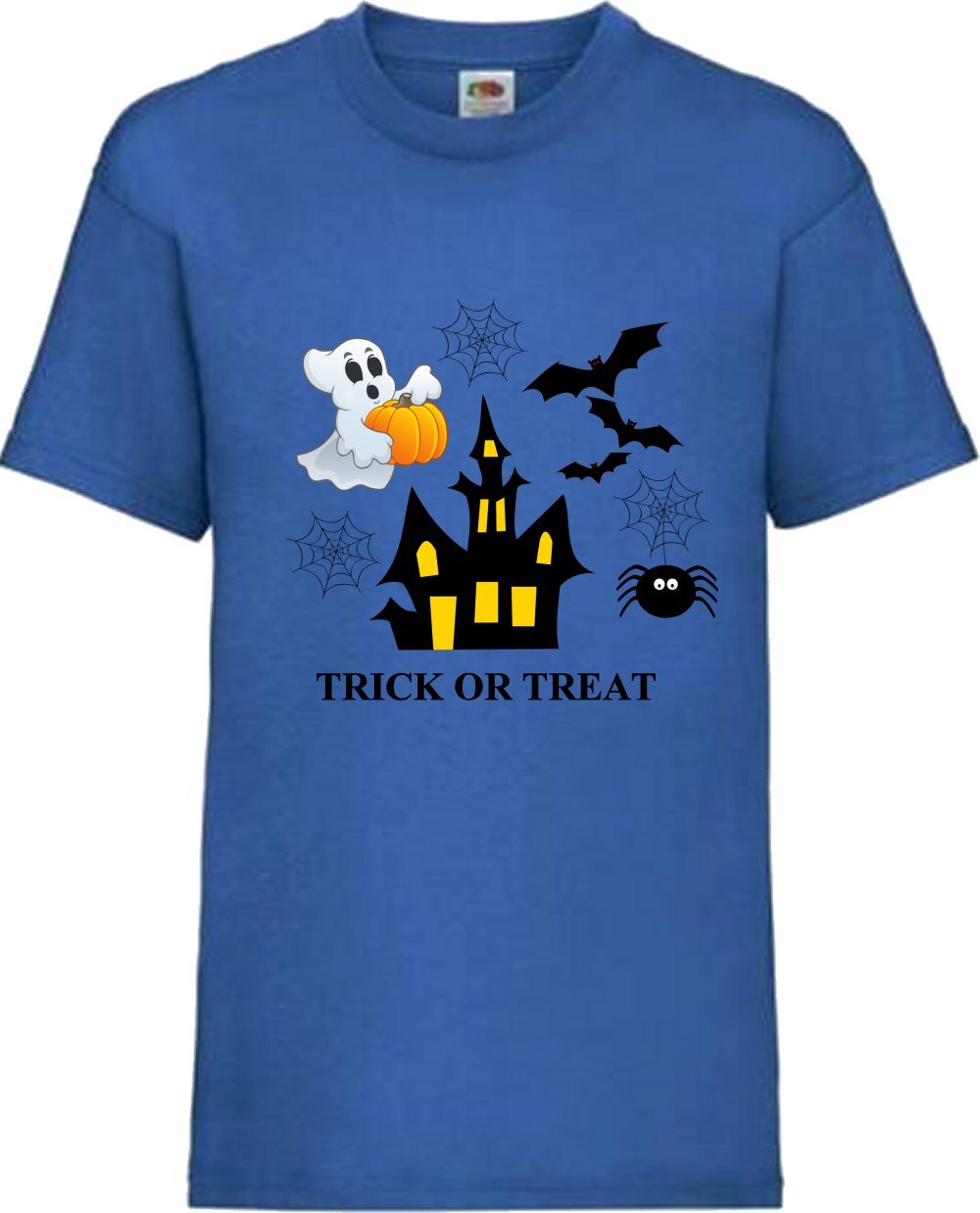 Happy Halloween Trick Or Treat Bat Ghost Spider T Shirt Various Colours + Sizes