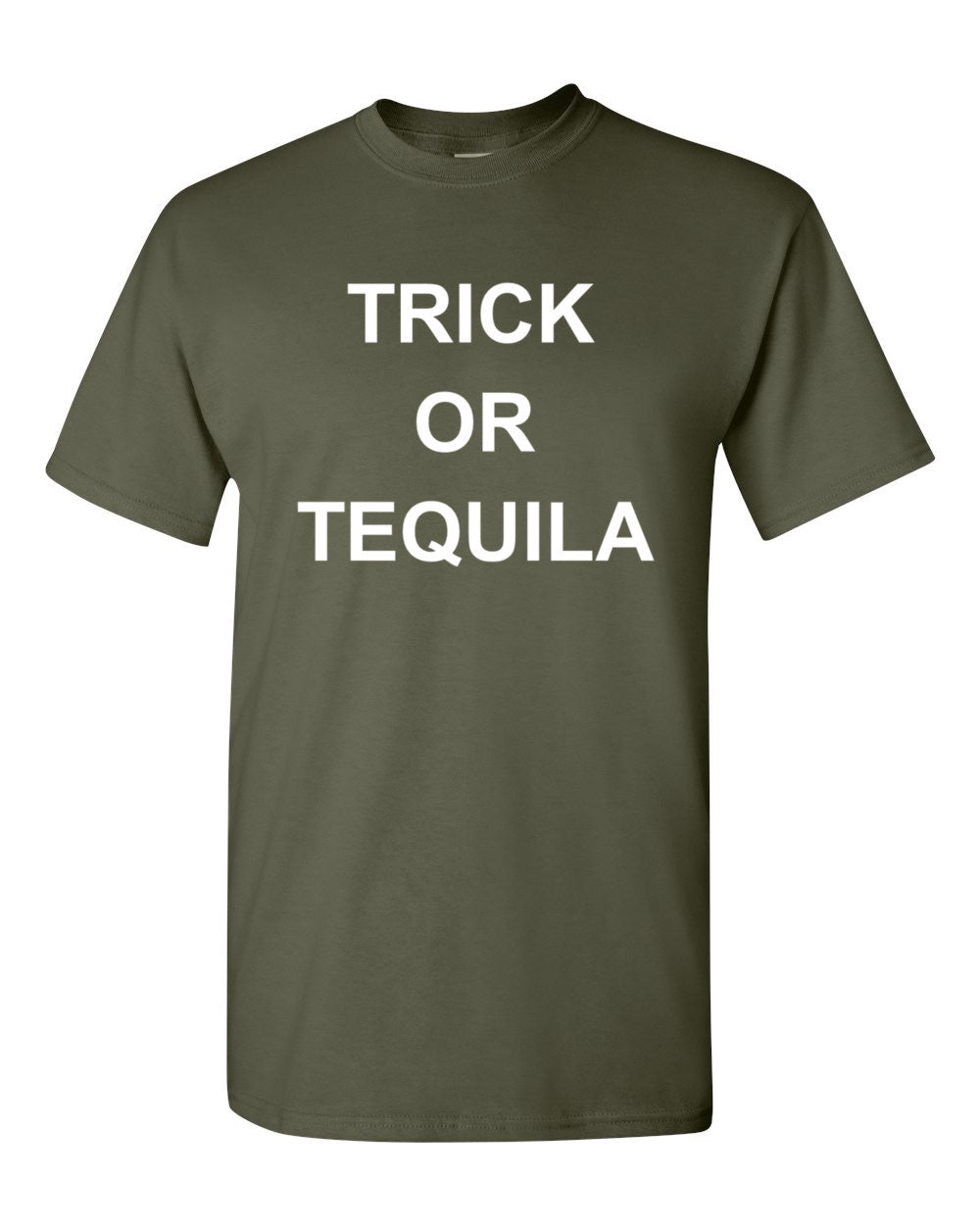 Trick or Tequila T Shirt Halloween Trick Or Treat Signs T-Shirt Party Drinking