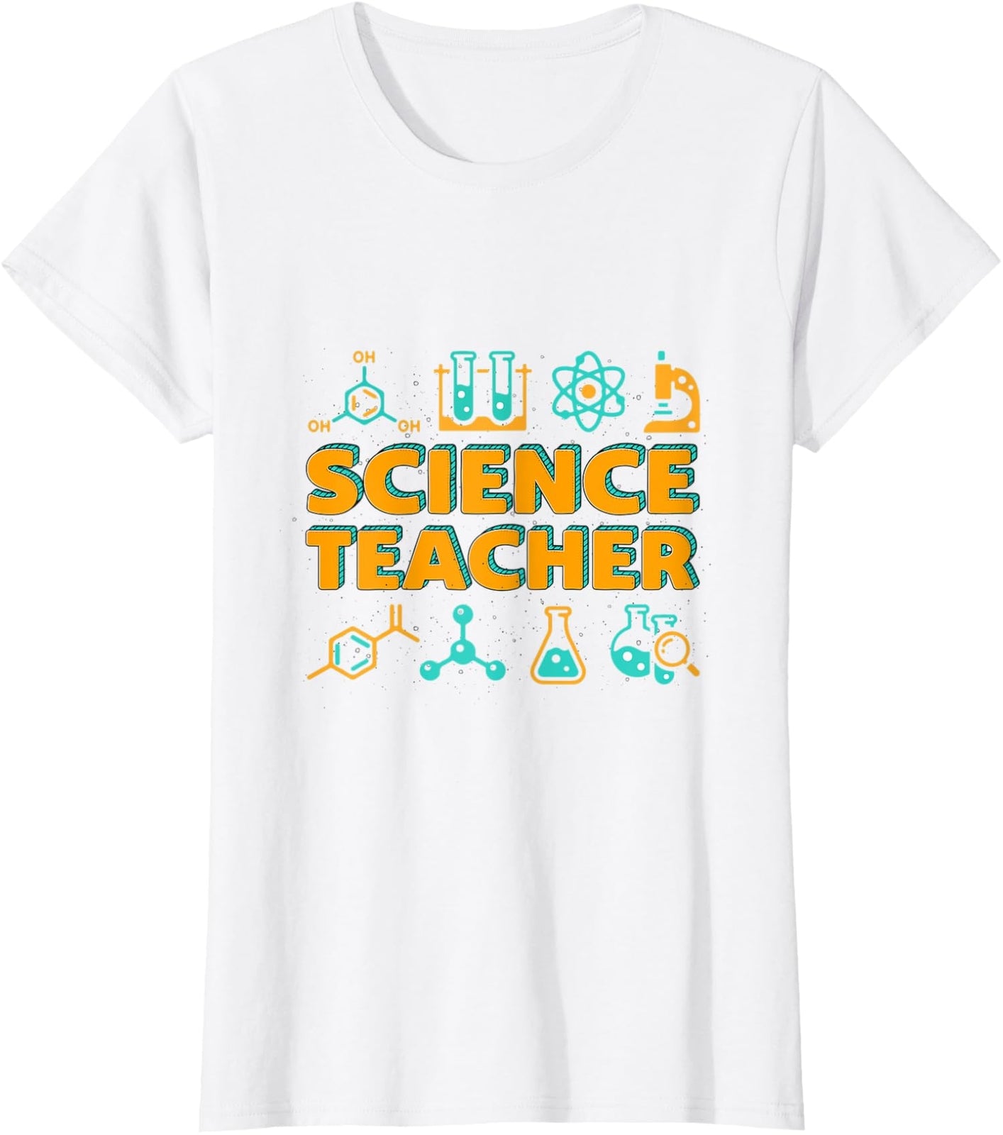 Science Teacher Funny Back To School First Day Ladies' Crewneck T-Shirt