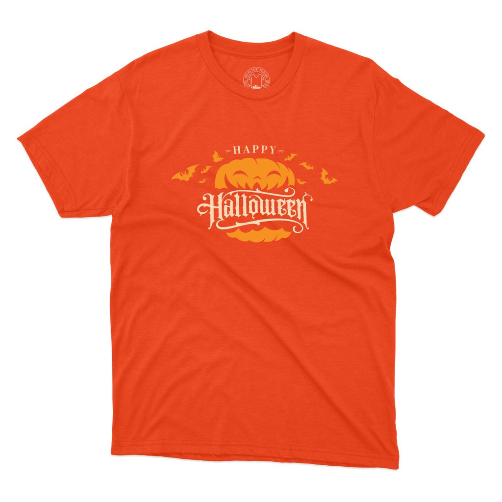 Happy Halloween T-Shirt Trick Or Treat Scary Spooky Pumpkin Costume Printed Tee