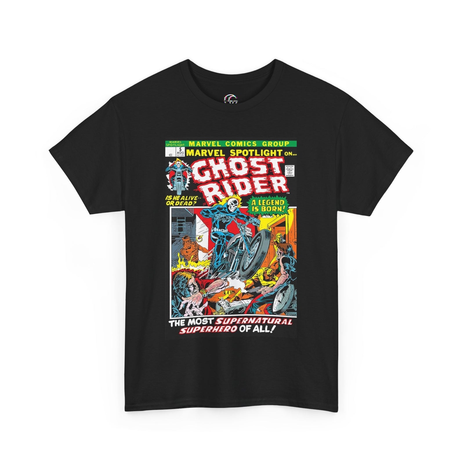 Marvel Spotlight Ghost Rider Comic Book T-Shirt, Ghost Rider Superhero Shirt
