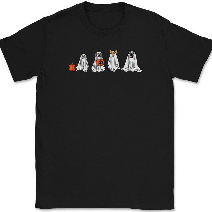 Halloween Trick or Treat Dogs Costume T-Shirt Funny K9 Ghosts Humor Tee